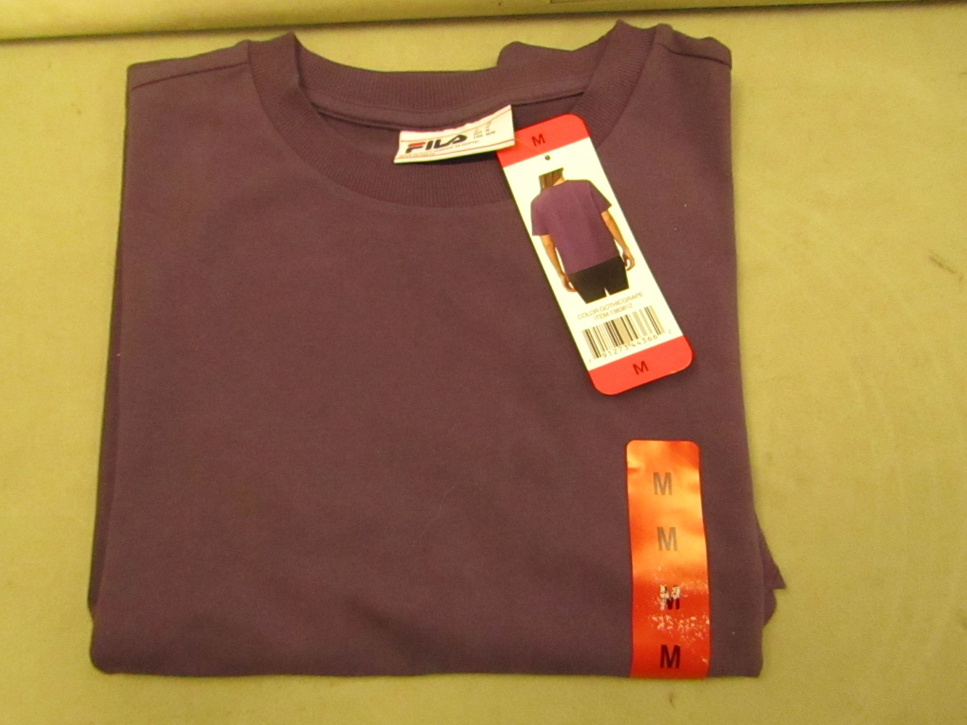 Fila T/Shirt Size M Gotic Grape Colour New With Tags