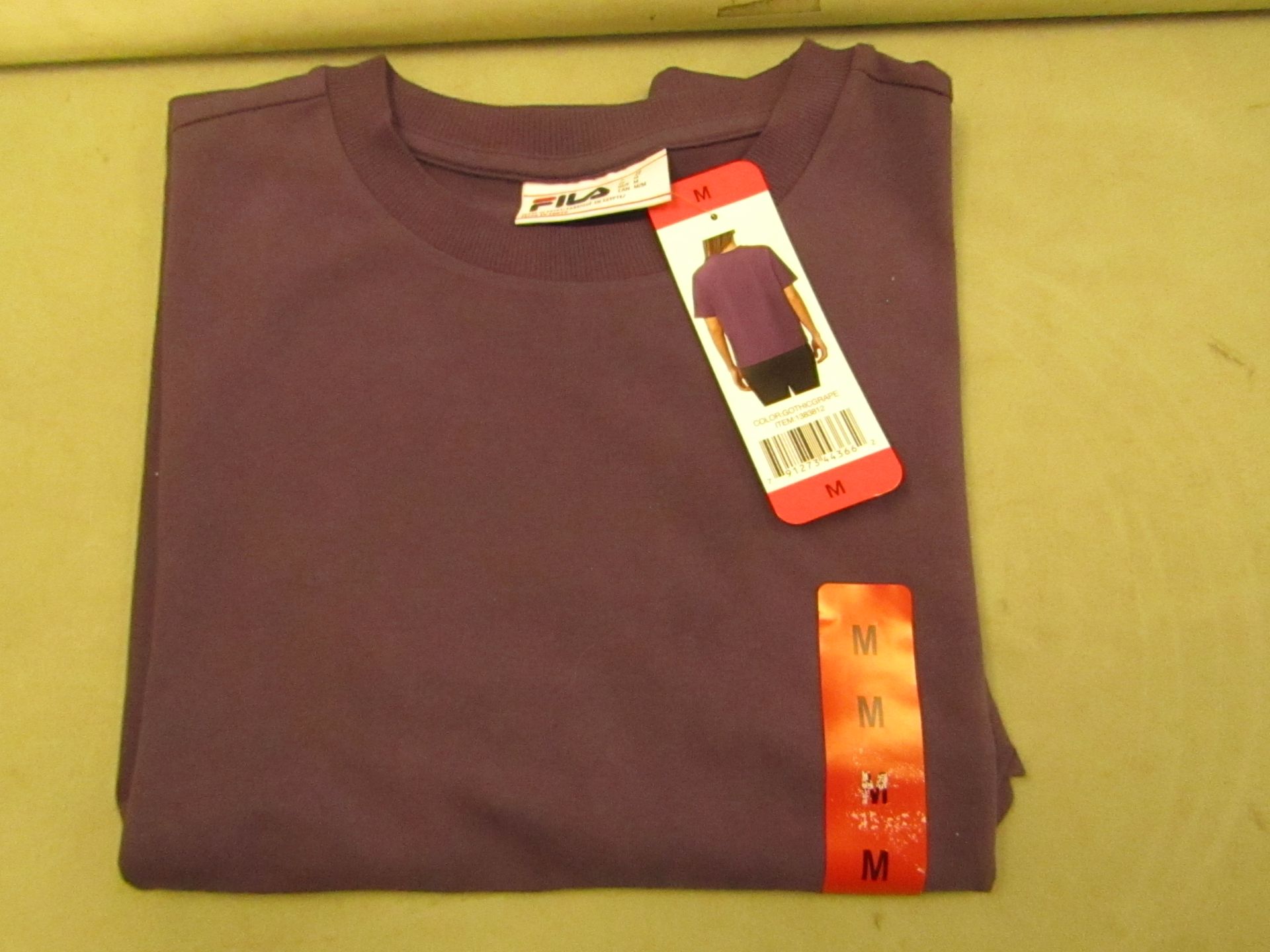 Fila T/Shirt Size M Gotic Grape Colour New With Tags