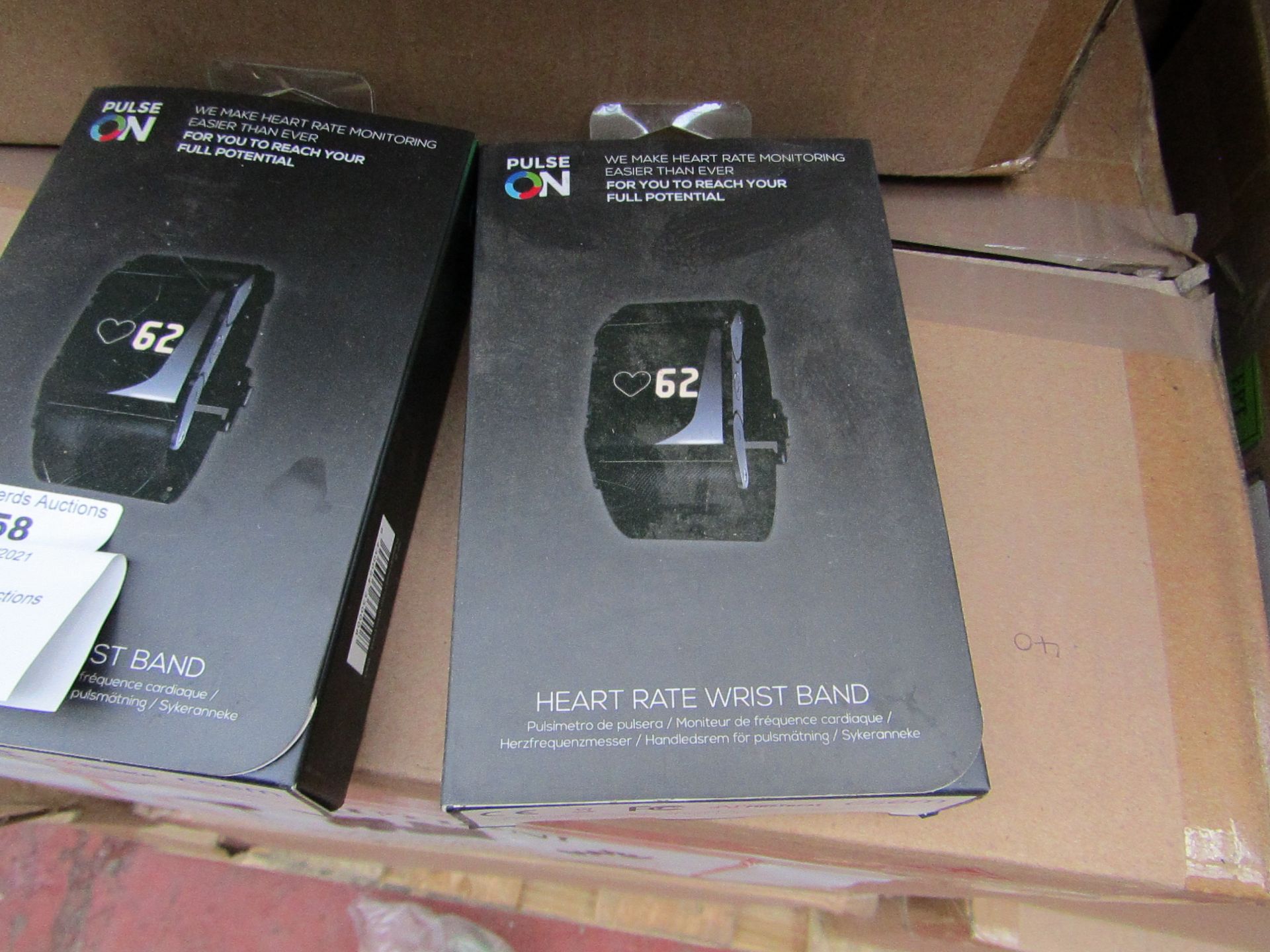 Pulse On heart rate wrist band, new and boxed.