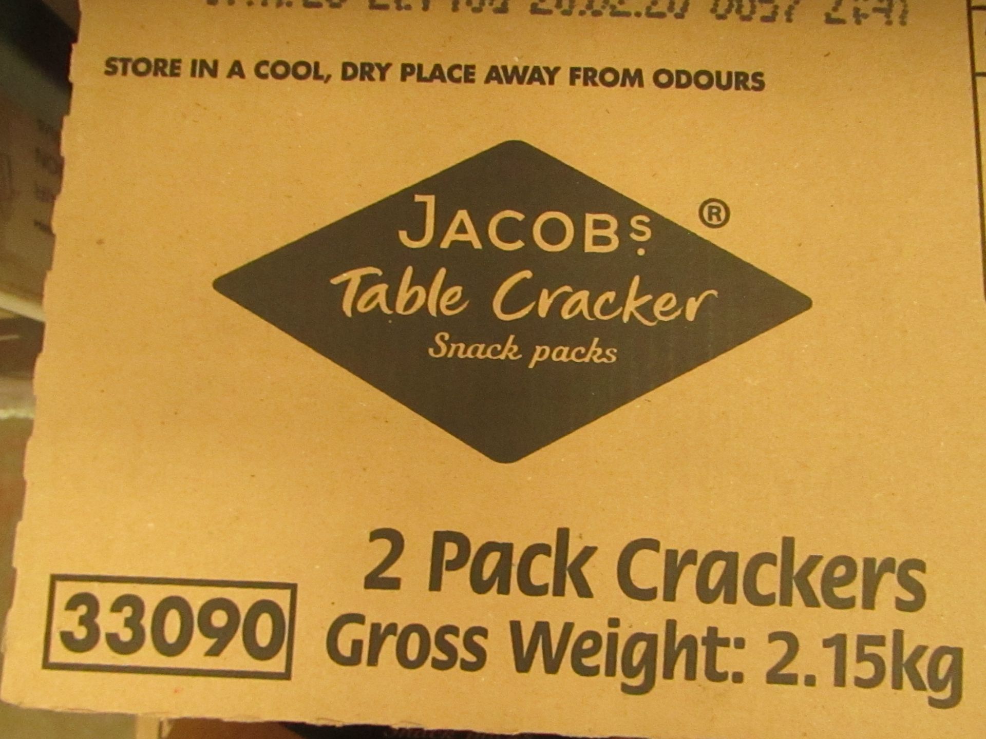 Jacob's - Table Crackers Snack Packs (176x9.5g) - All Unused & Boxed. - BB 07/11/20.
