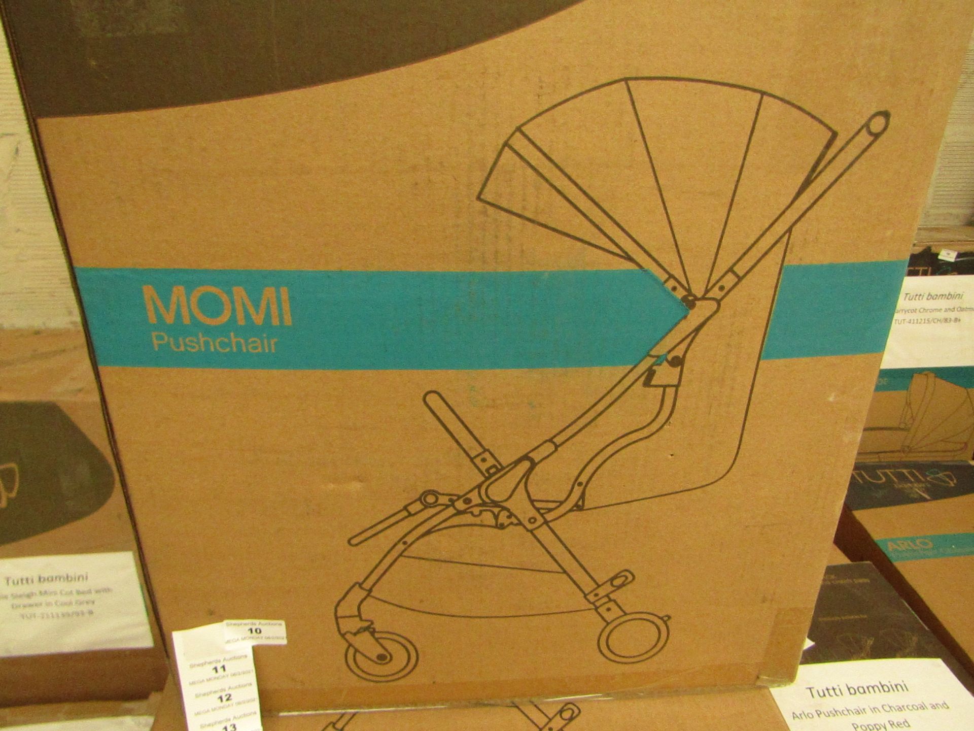 | 1x | TUTTI BAMBINI MOMI PUSHCHAIR BIRTH STROLLER | UNCHECKED & BOXED | SKU TUT-411910/BL/90-AC |