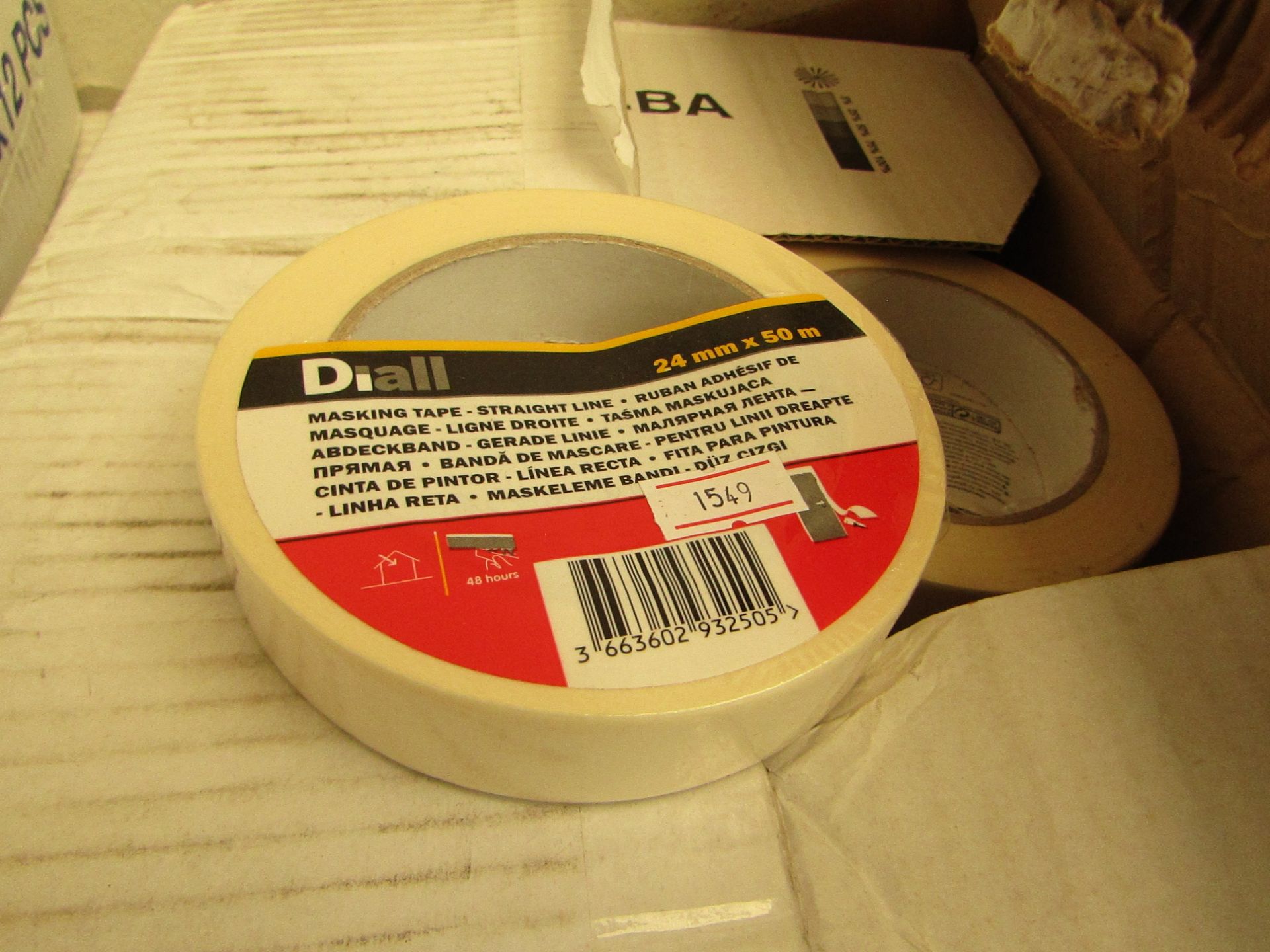 2x Diall Masking Tape, 24mm x 50m, New and Packaged