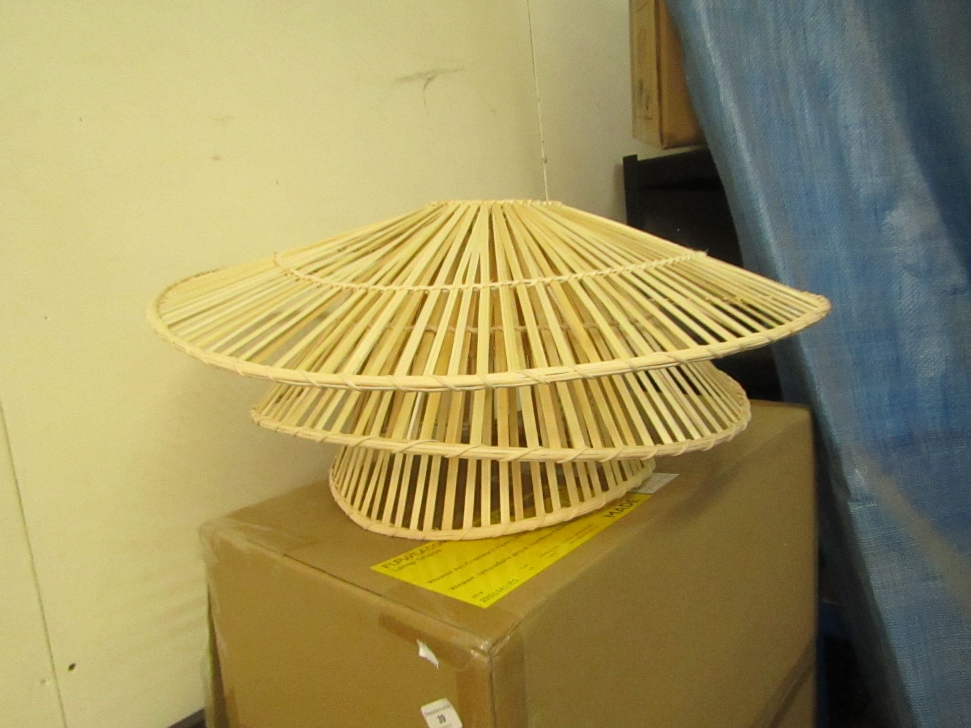 | 1X | MADE.COM WEAVER ARC LAMP SHADE | BOXED |