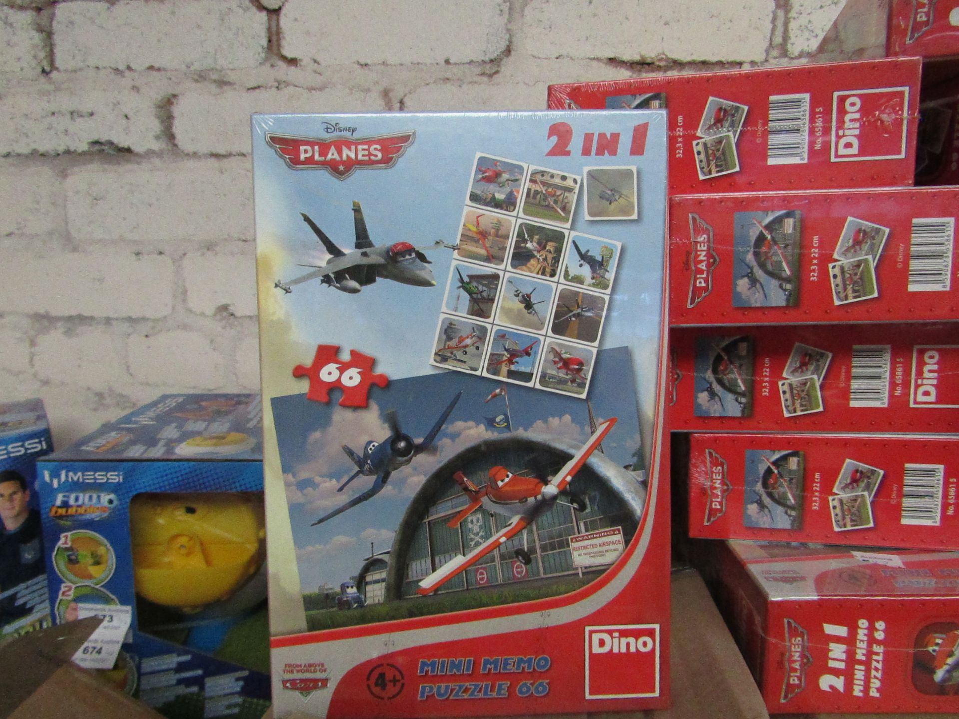 2x Disney Planes - Mini Memo Puzzle 66 - New in sealed Boxes.