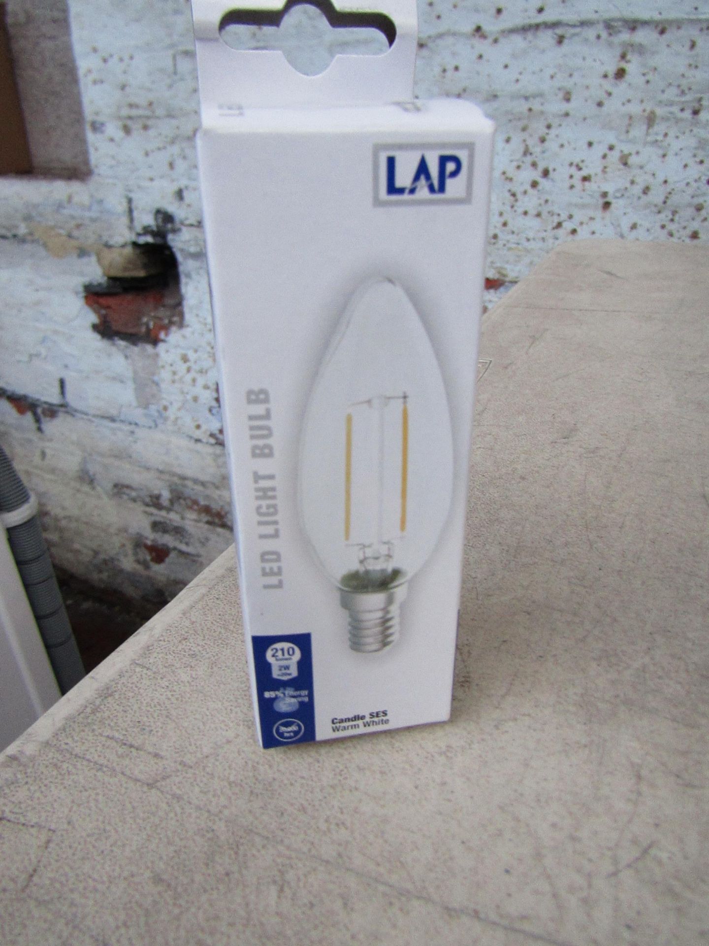 10x LAP candle bulbs, small screw, new and boxed. SES