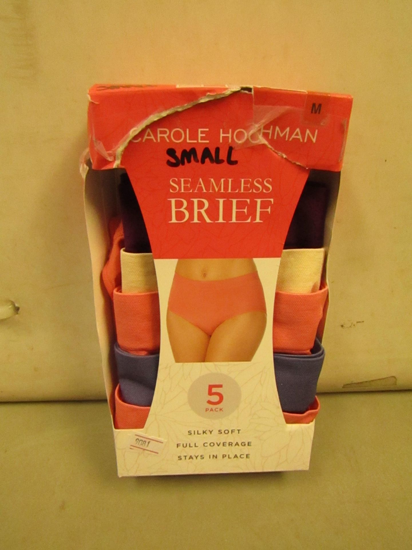 Carole Hochman Seamless Ladies Brief Set 5 Pairs Size M New & Boxed