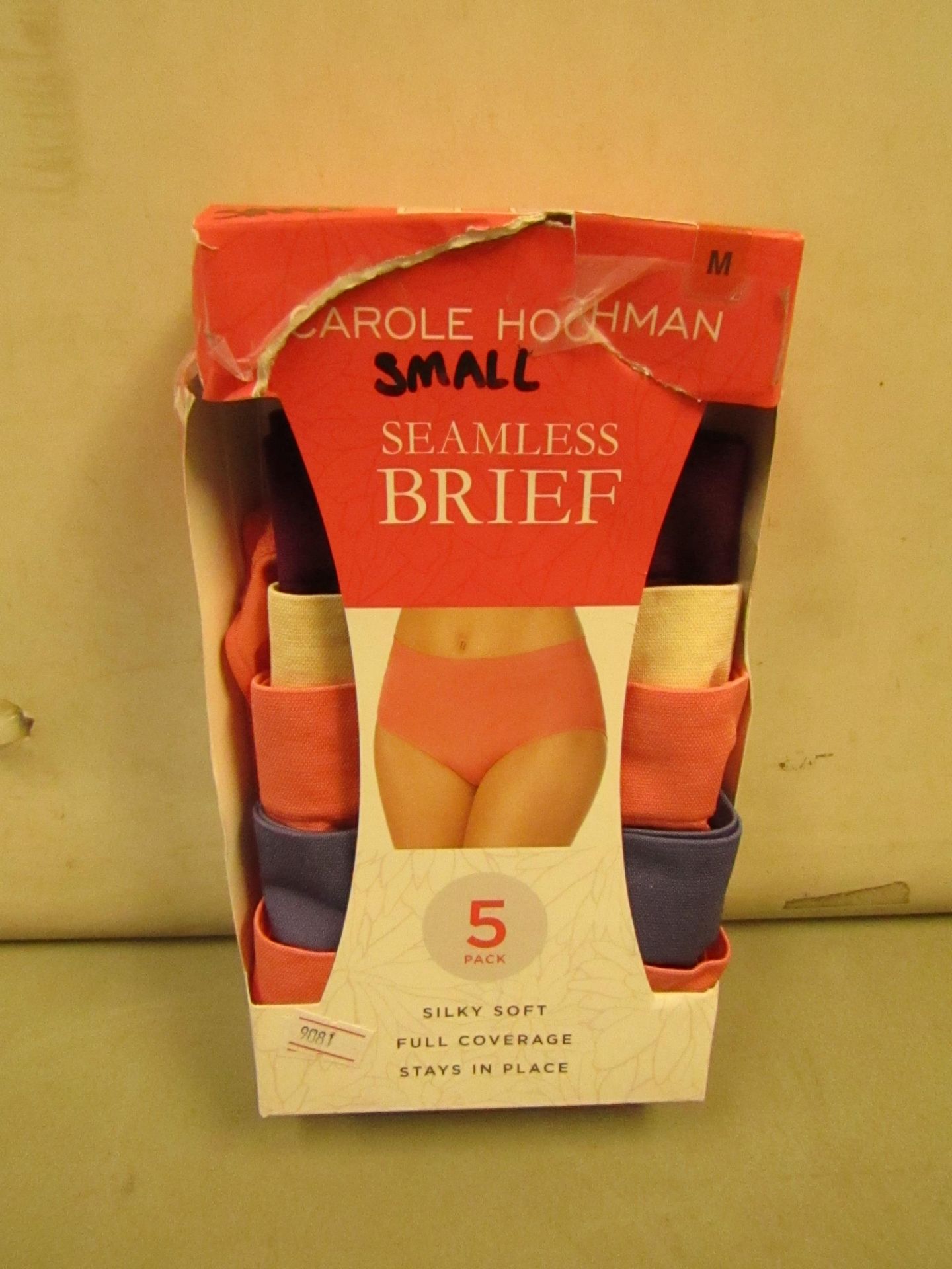 Carole Hochman Seamless Ladies Brief Set 5 Pairs Size M New & Boxed