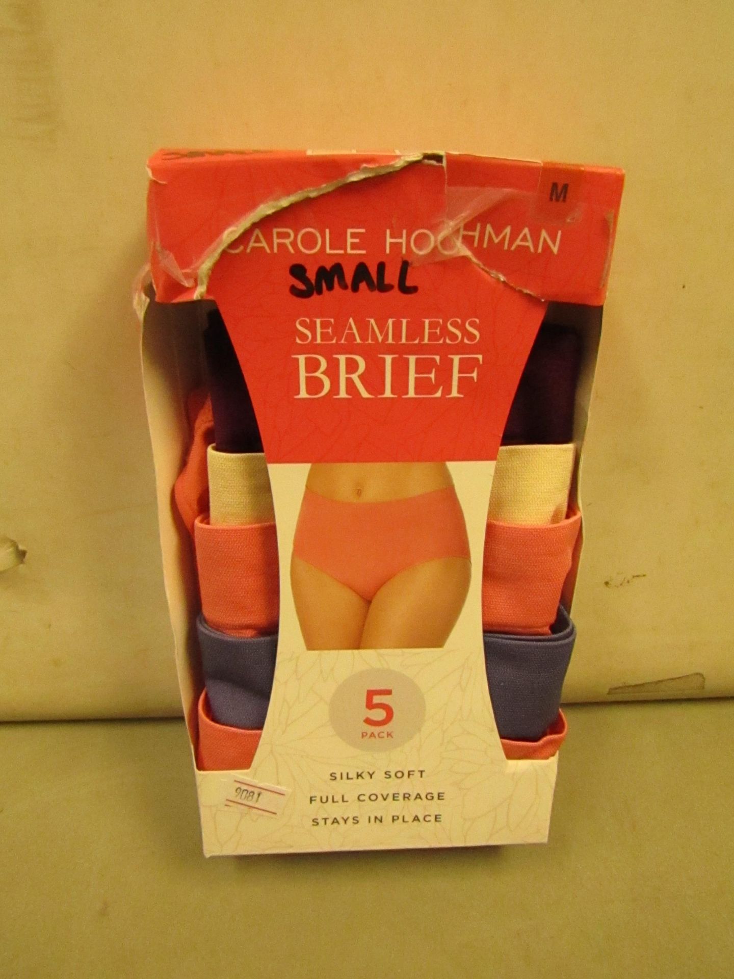 Carole Hochman Seamless Ladies Brief Set 5 Pairs Size M New & Boxed