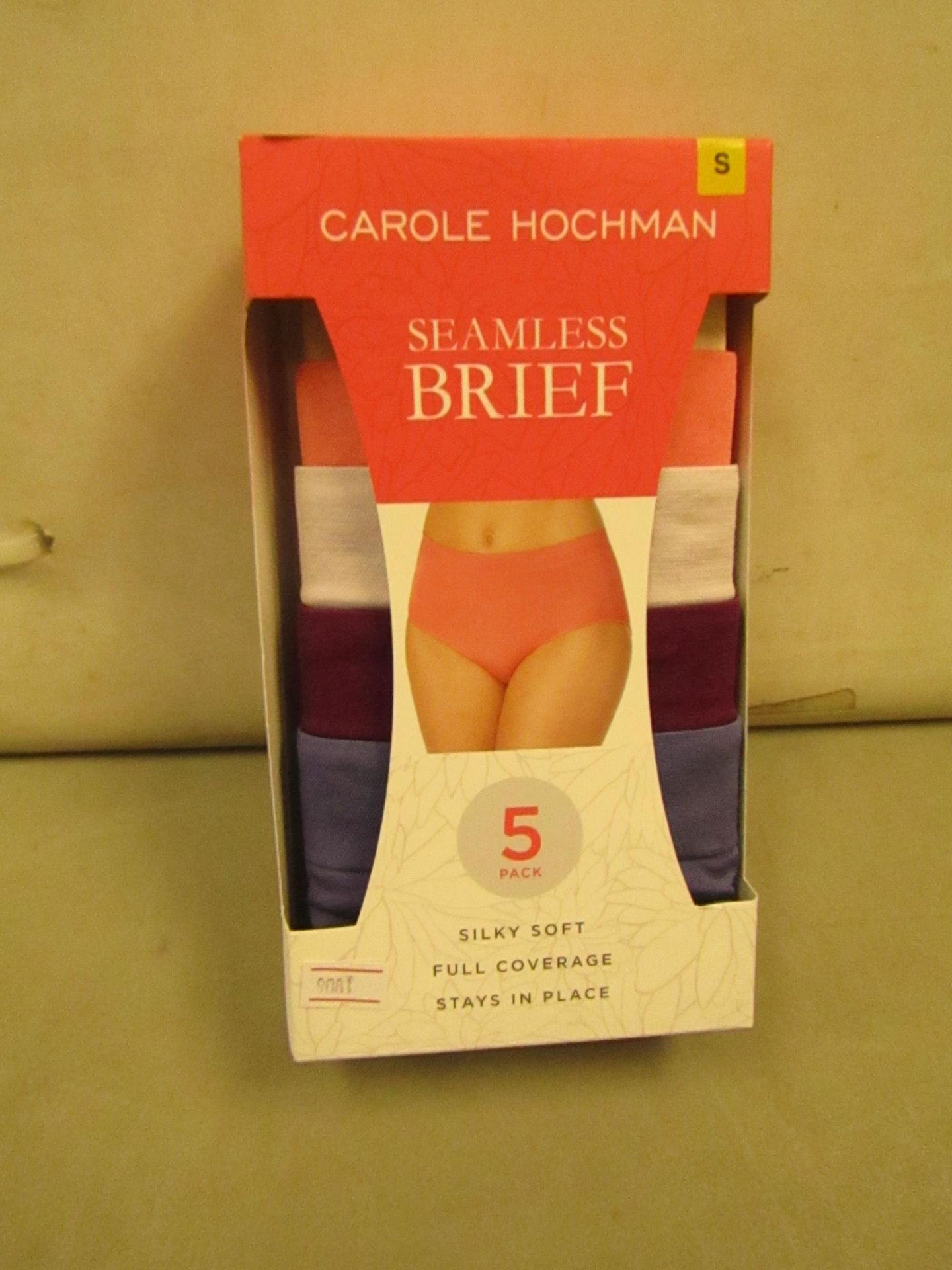 Carole Hochman Seamless Ladies Brief Set 5 Pairs Size S New & Boxed