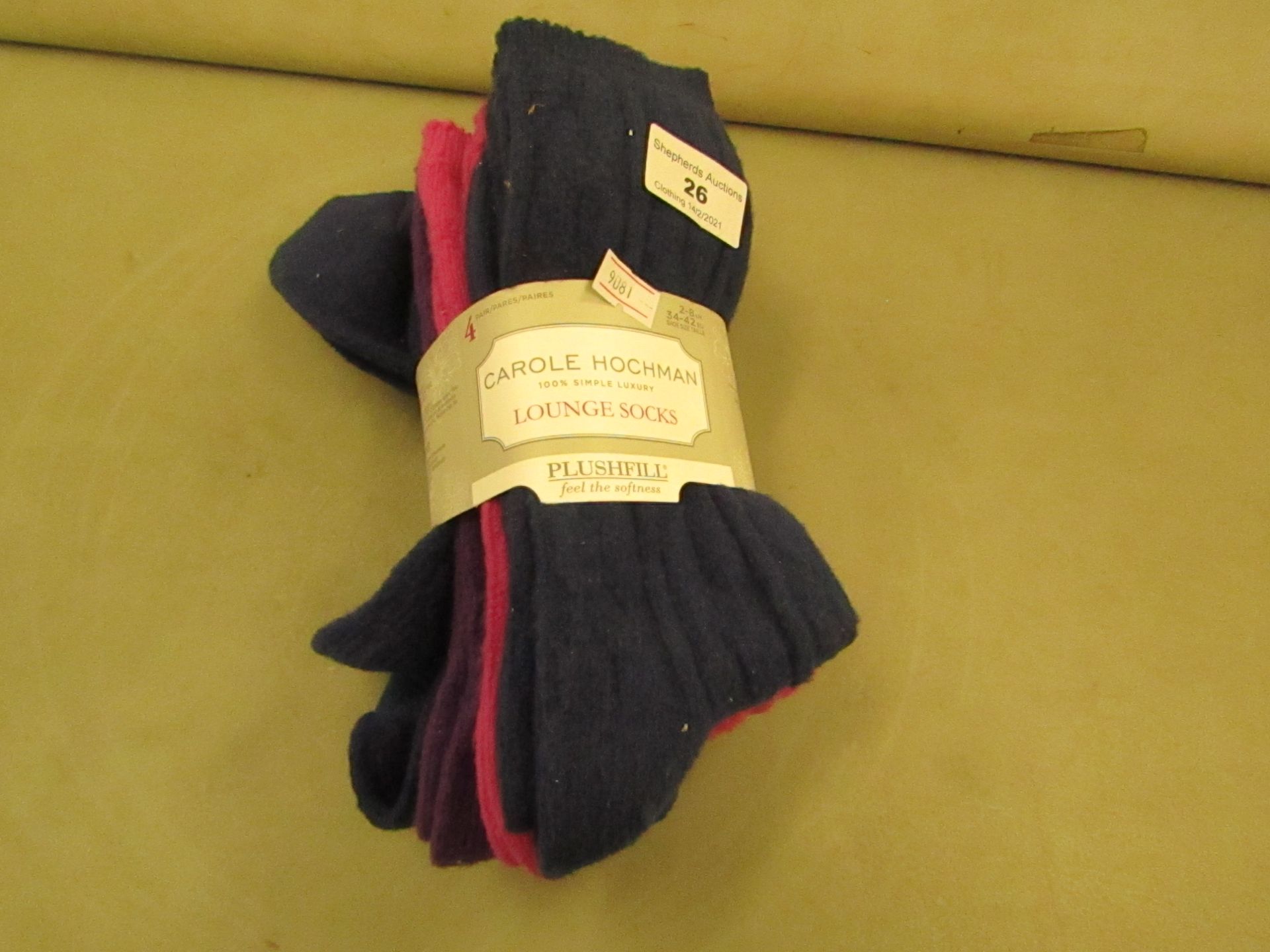 PK of 4 Carole Hochman Socks Size 2-8 New & Packaged