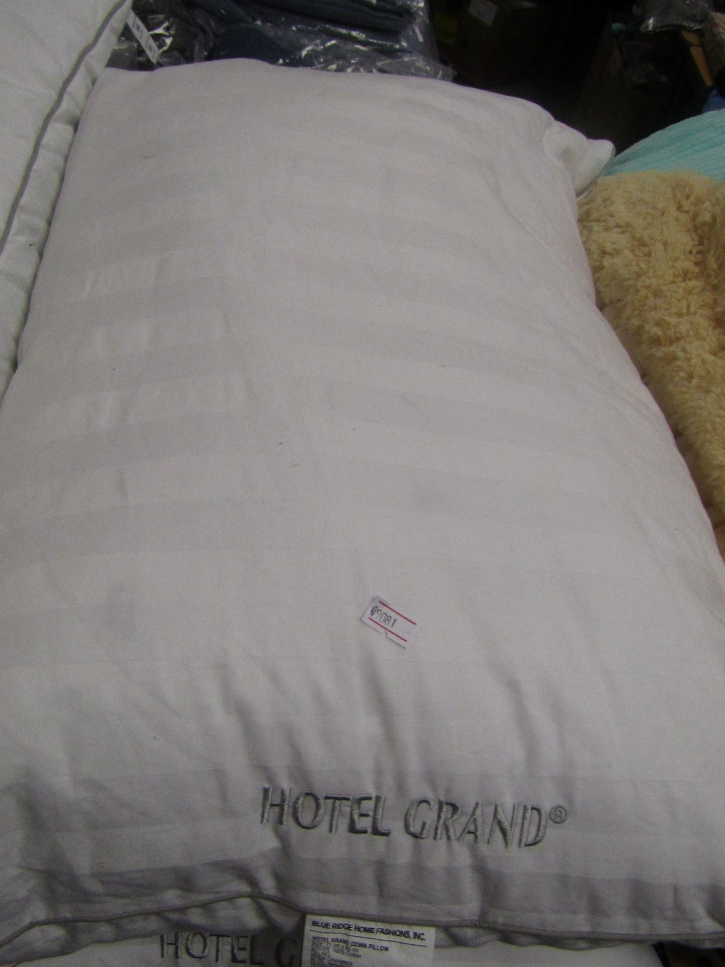 2X Hotel Grand 71cmX50cm Waterfowl Feathers & Down pillows no packaging may have marks on