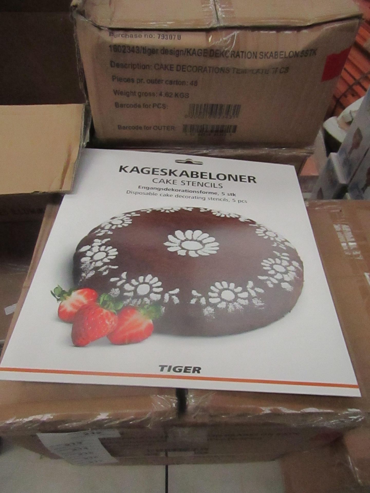 Kageskabeloner Cake Stencils 5 pcs, New & Packaged