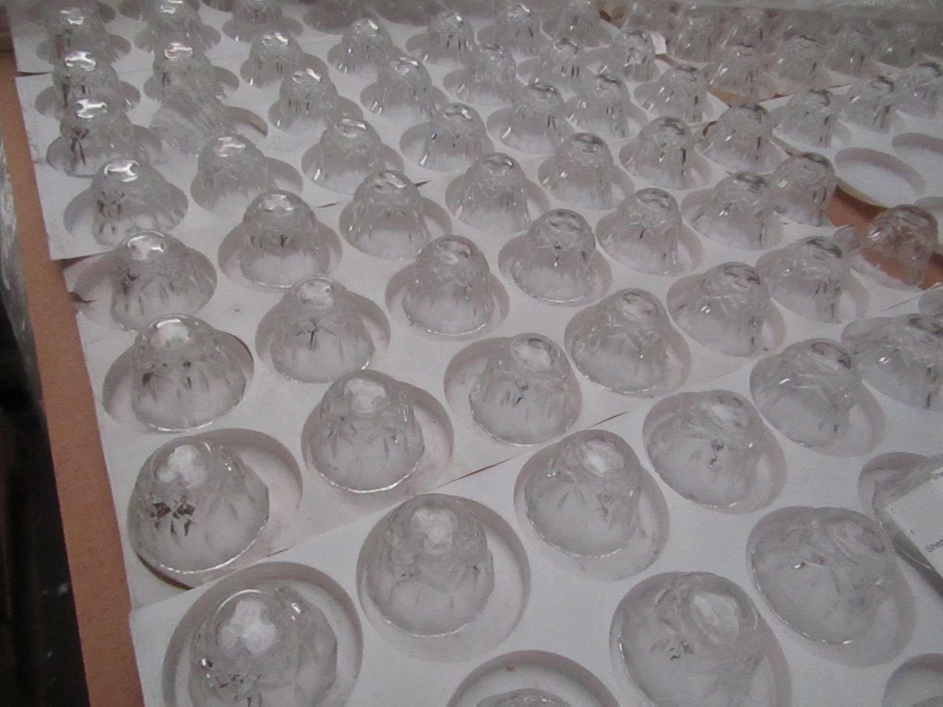 20x Clear Glass Candle Holder (Taper Candle) - All Unused.