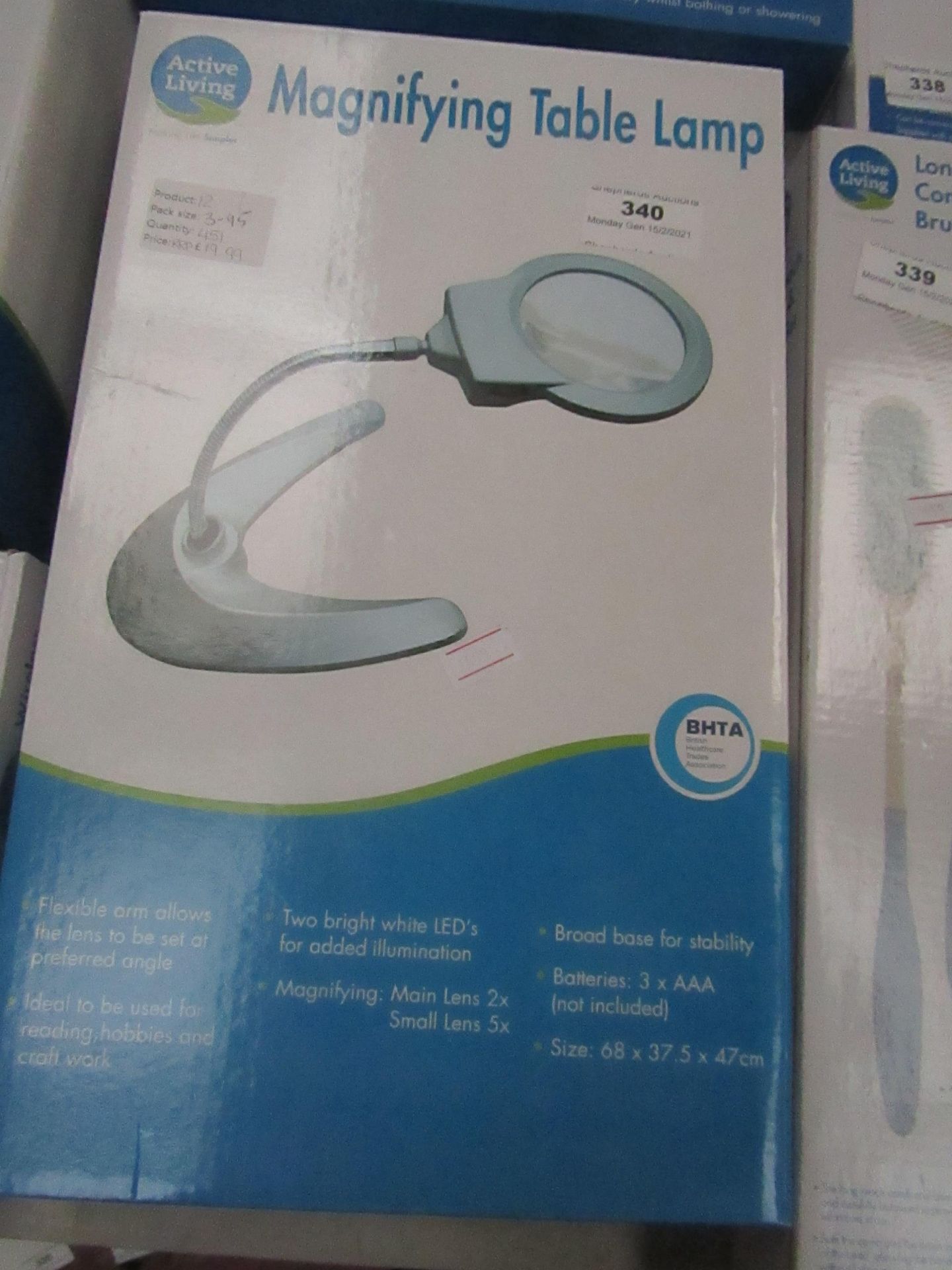 Active Living - Magnifying Table Lamp - Unchecked & Boxed.