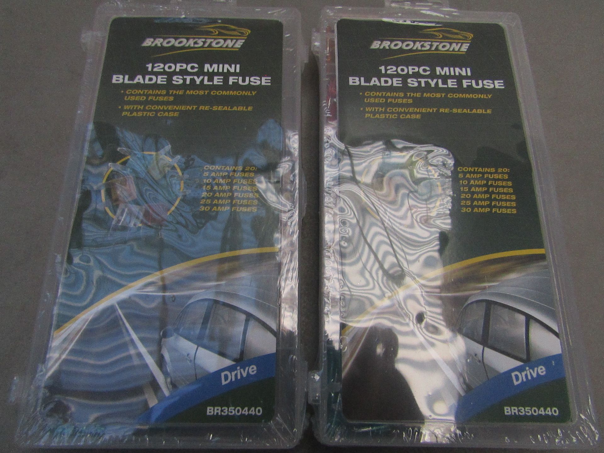 2x Brookstone - 120 Pc Blade Fuse Set - New & Packaged.