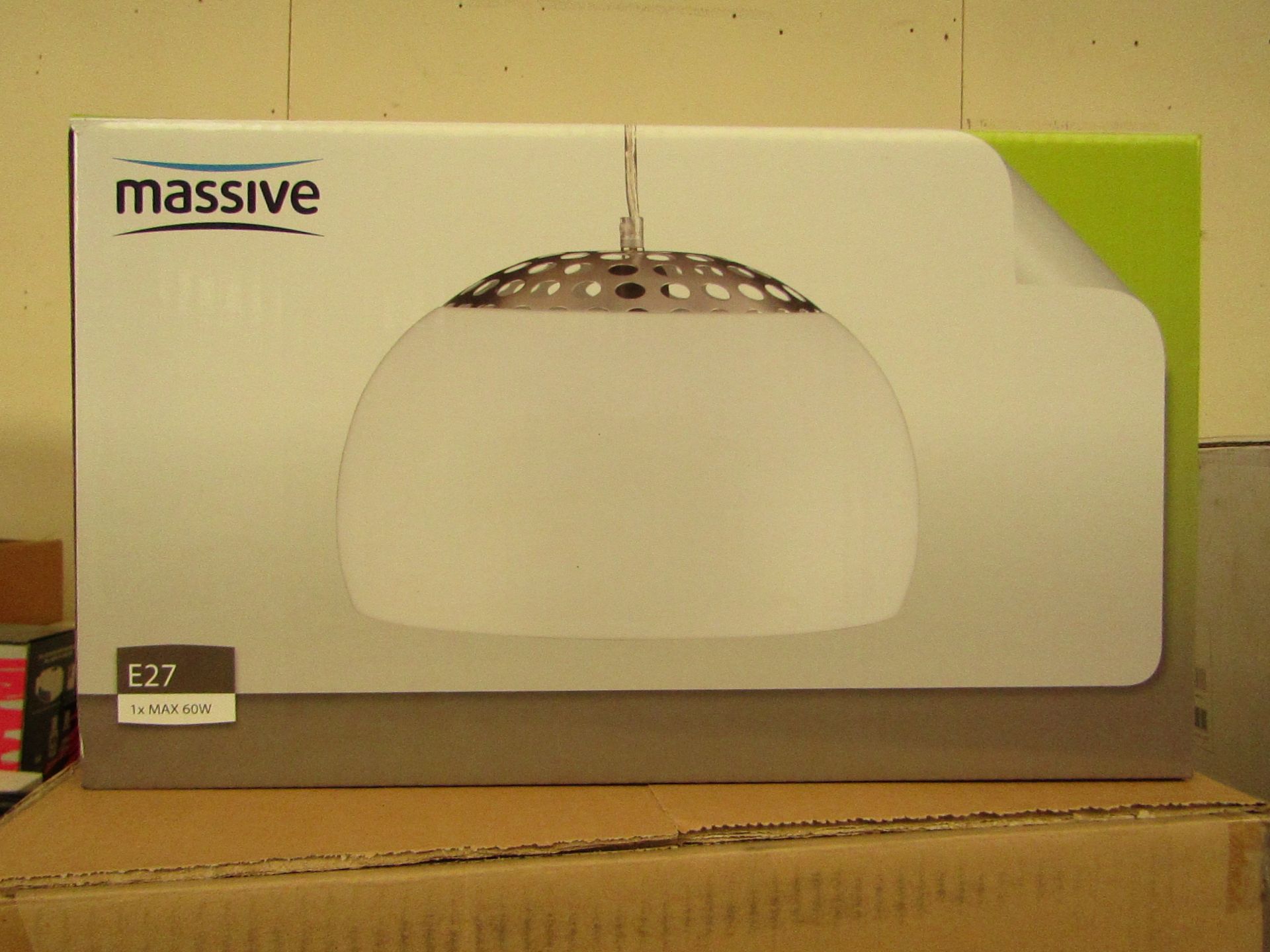 Massive - White Pendant Light - New & Boxed