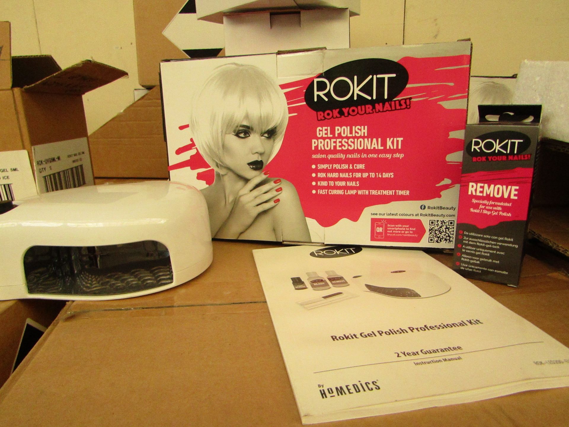 Rokit Gel polish Professional kit - Incomplete set, Boxed