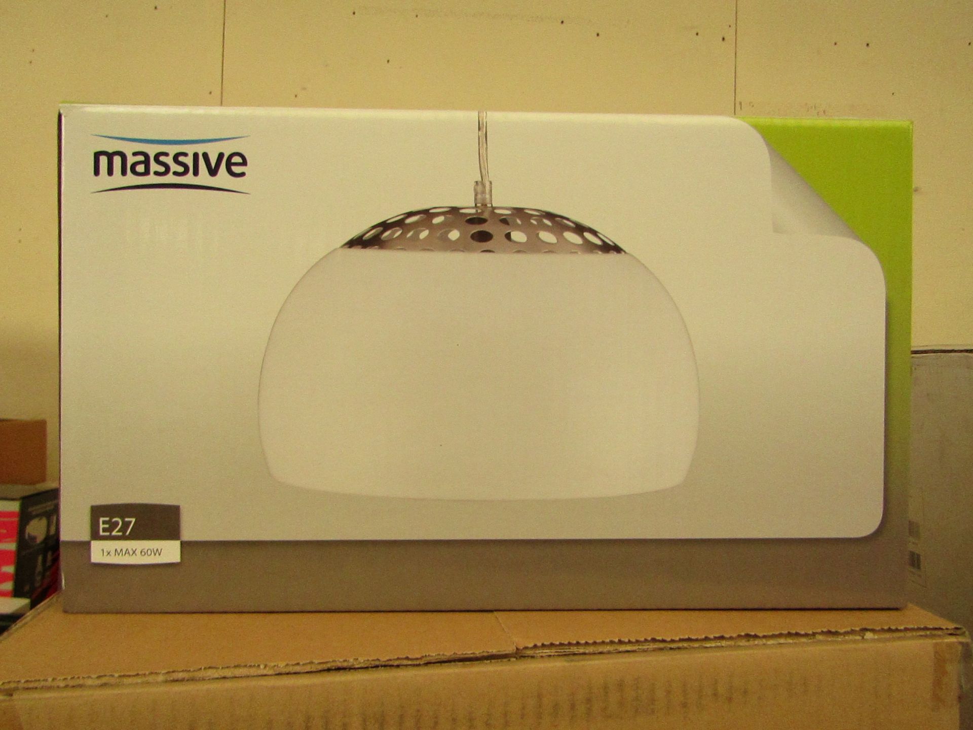 Massive - White Pendant Light - New & Boxed