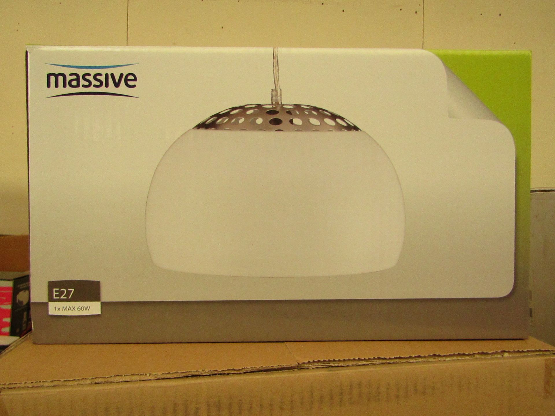 Massive - White Pendant Light - New & Boxed