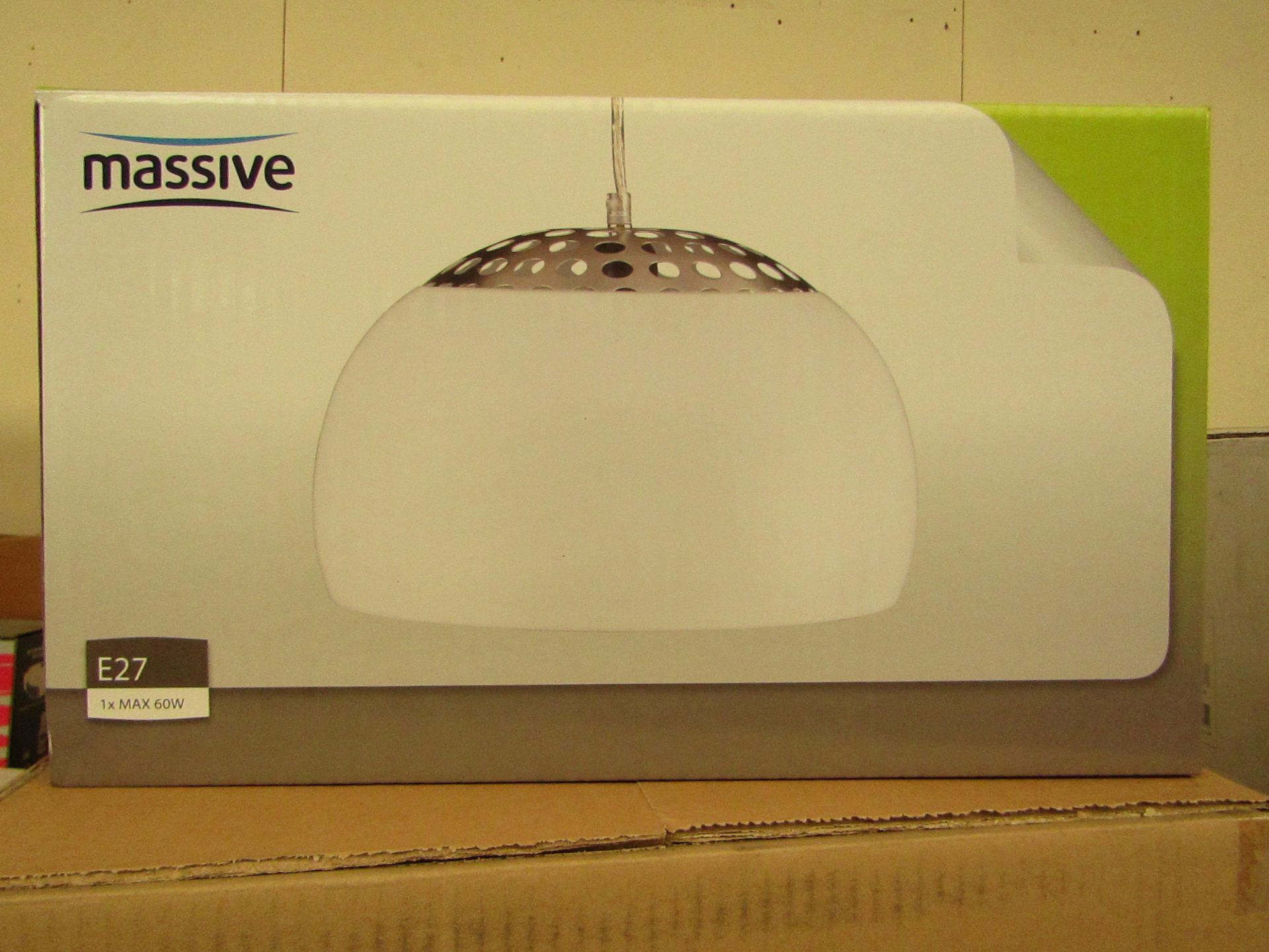 Massive - White Pendant Light - New & Boxed