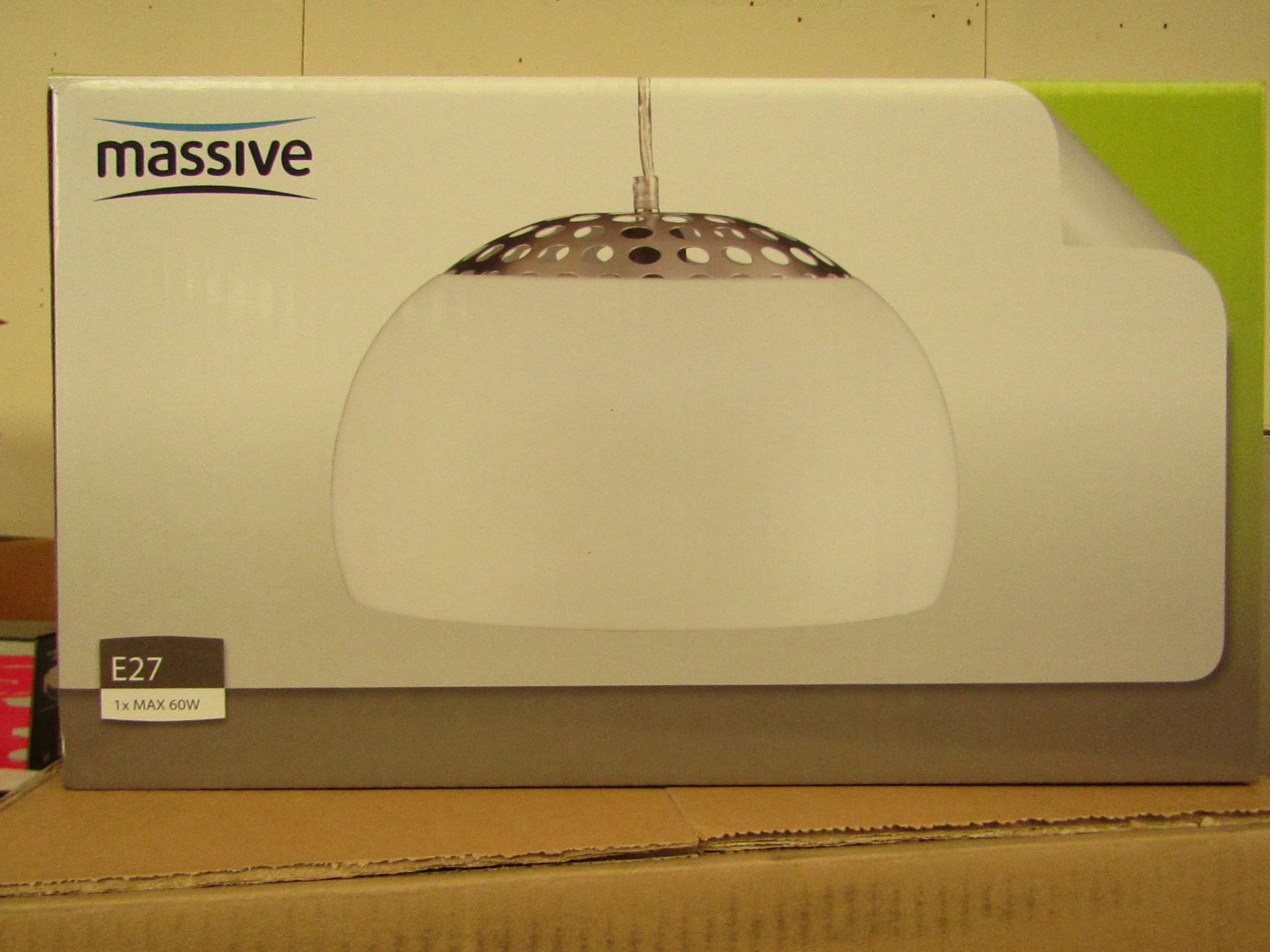 Massive - White Pendant Light - New & Boxed