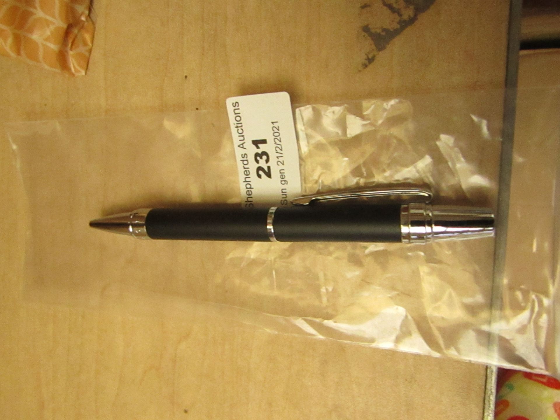 1 x Silver Cross - Nile Satin Black Ballpoint Pen - New & Packaged. RRP £24.99 Each.