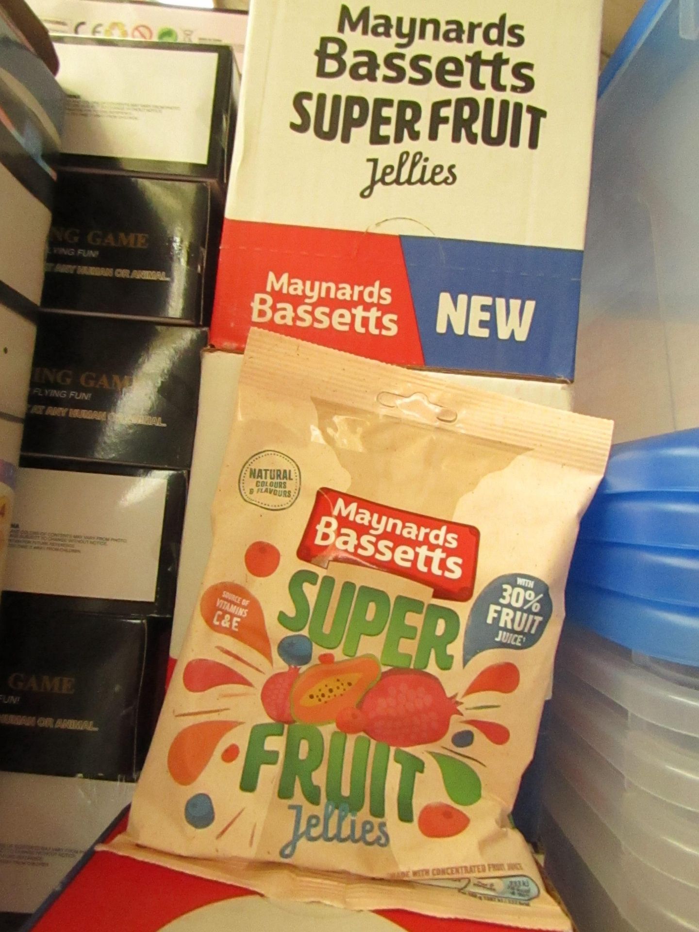 10x 130g Bags of Maynards Bassetts Super fruit jellies - New & Boxed - Best before 10/02/2021