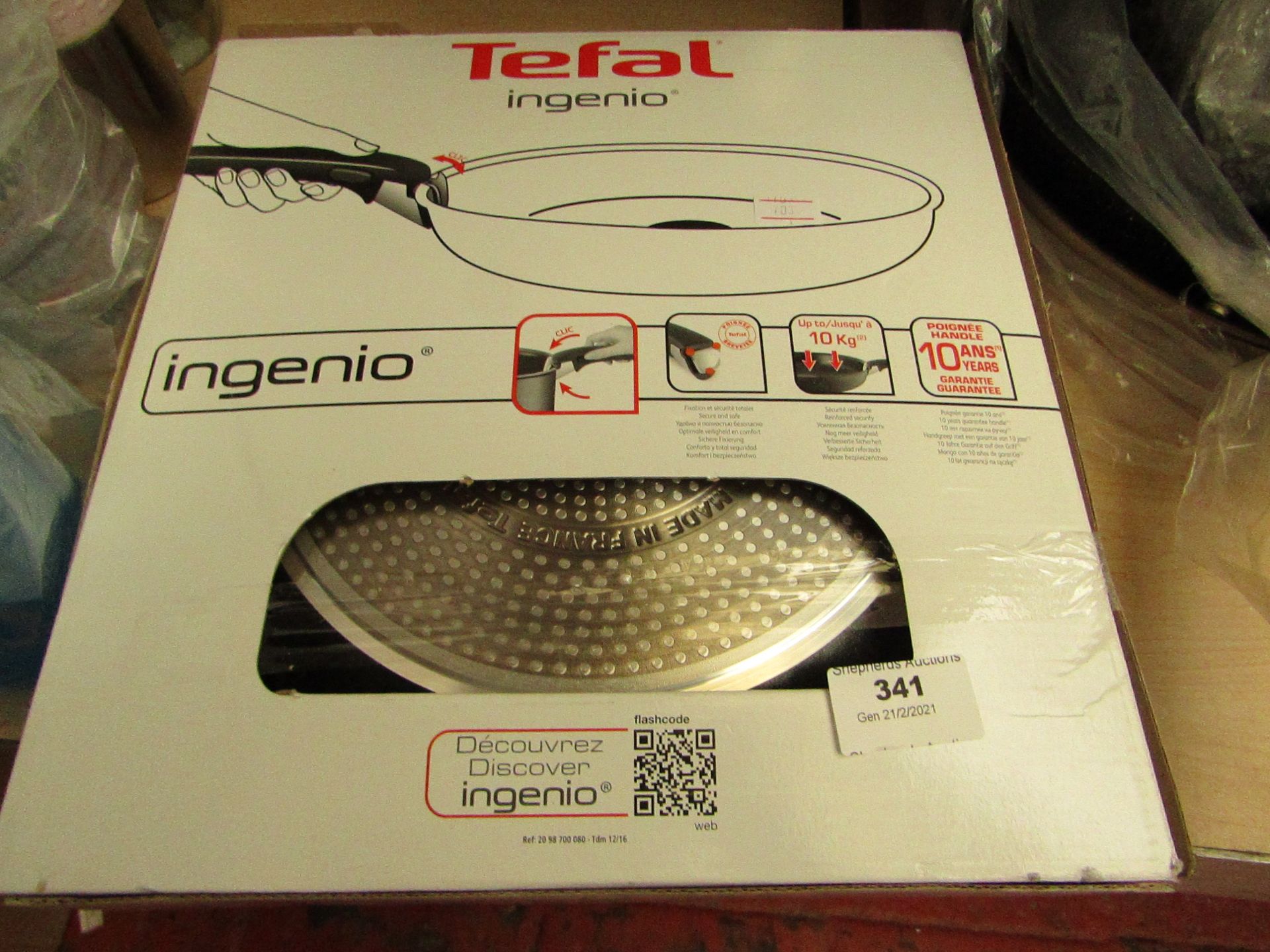 Tefal Ingenio Expertise 2x frying pan & 1x attachable handle - Boxed & Unchecked