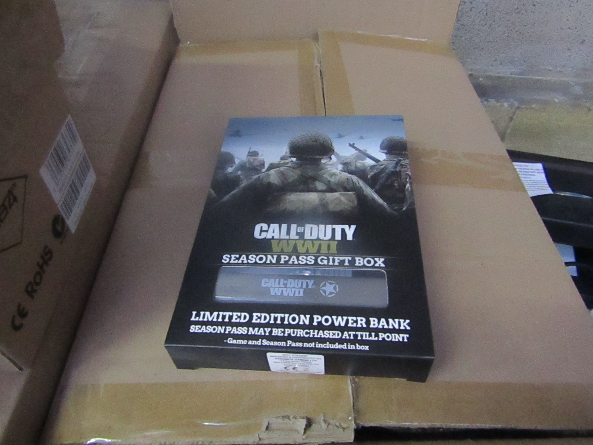 10x Call of duty ww2 season pass gift box, New & Boxed, only contains power bank