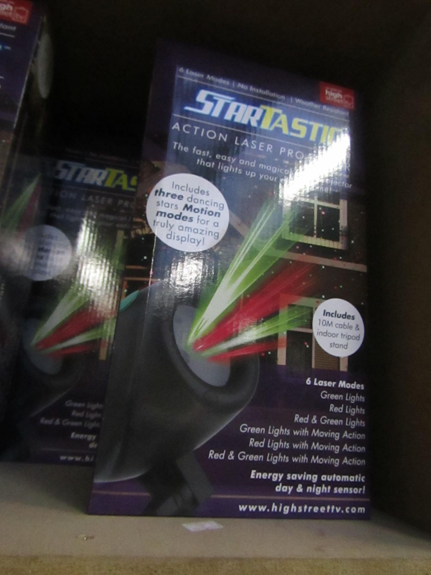 | 1X | STARTASTIC ACTION LASER PROJECTOR | NEW AND BOXED | NO ONLINE RESALE | SKU - | RRP £30 |