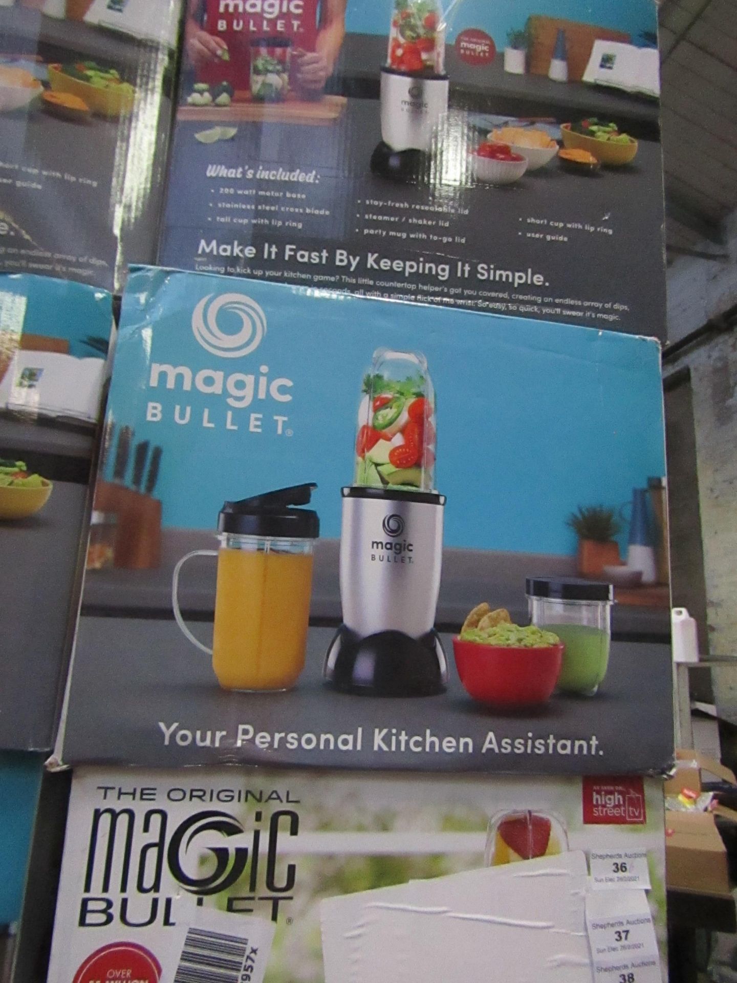 | 6X | THE MAGIC BULLET BLENDER | UNCHECKED AND BOXED | NO ONLINE RESALE | SKU C5060191467360 |