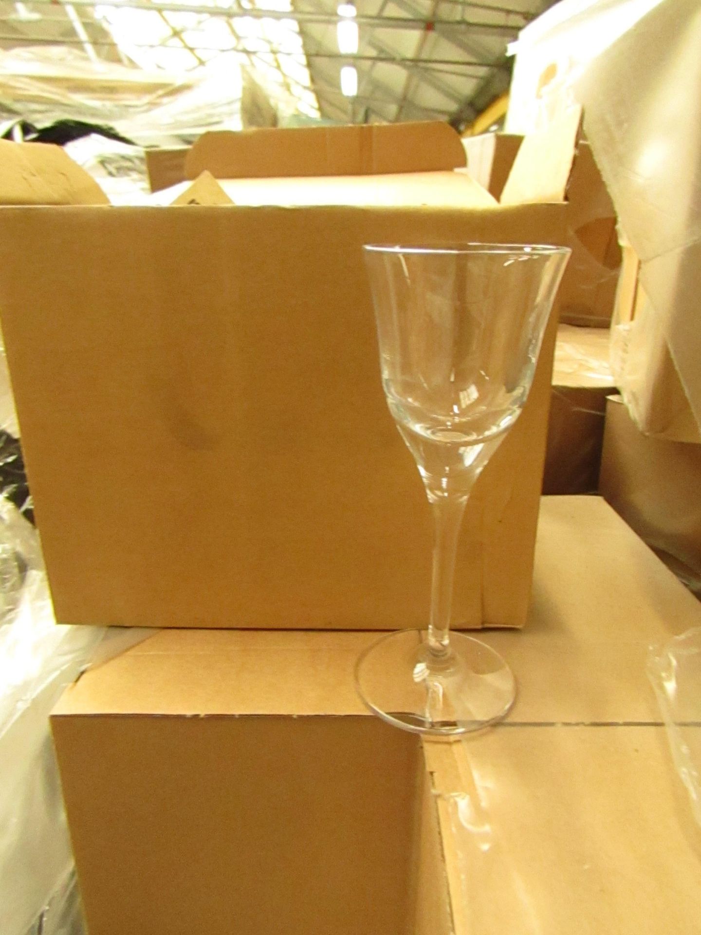 4x Long Stem Glasses (Box of 6) - New & Boxed.