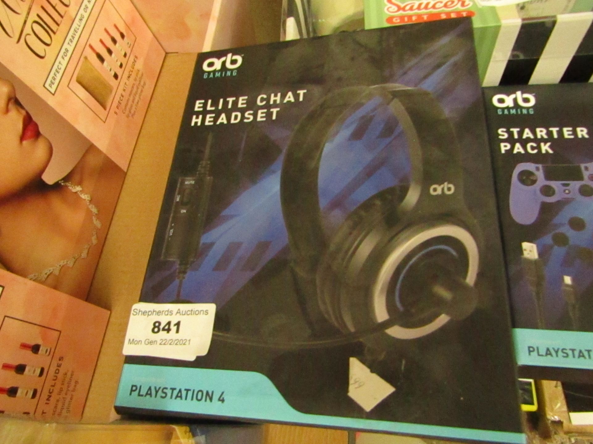 Orb Gaming - Elite chat Headset - PS4 - Unchecked & Boxed
