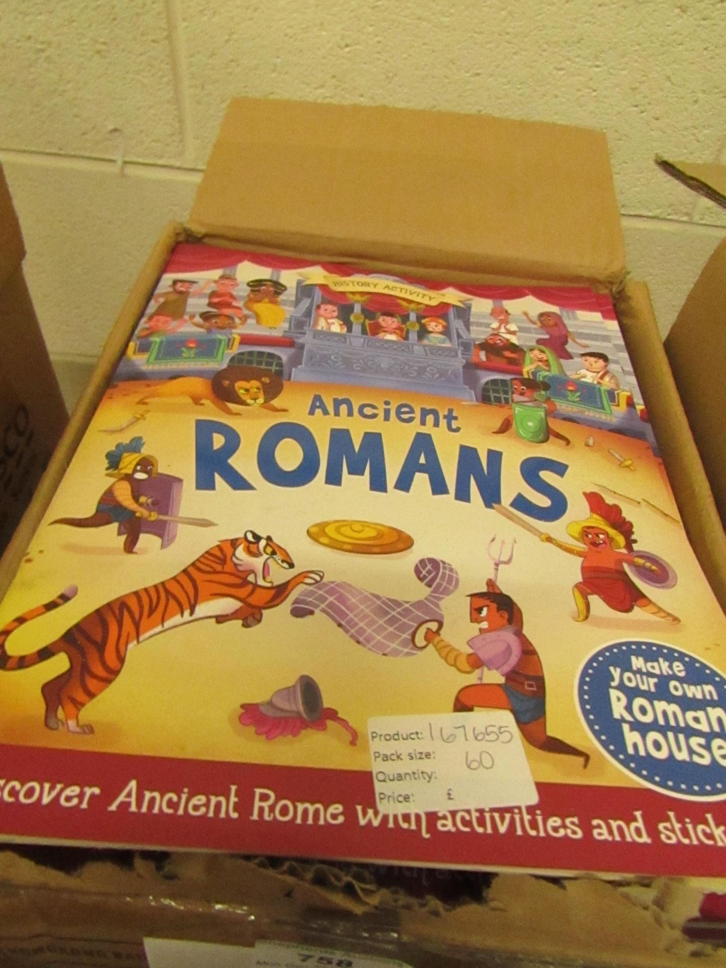 History Activity - Ancient Romans Sticker & Activity Book - New