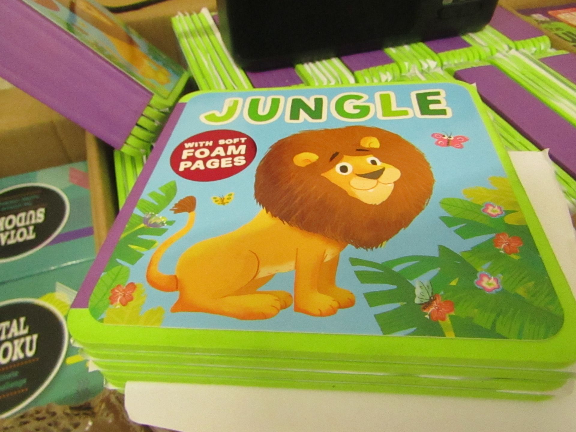 Jungle - First Words Book With Foam Pages - New