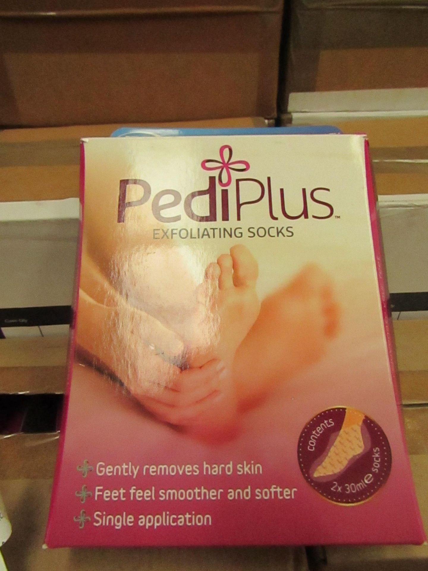 6 x JML Pediplus Exfoliating Socks RRP £14.99 each new & packaged