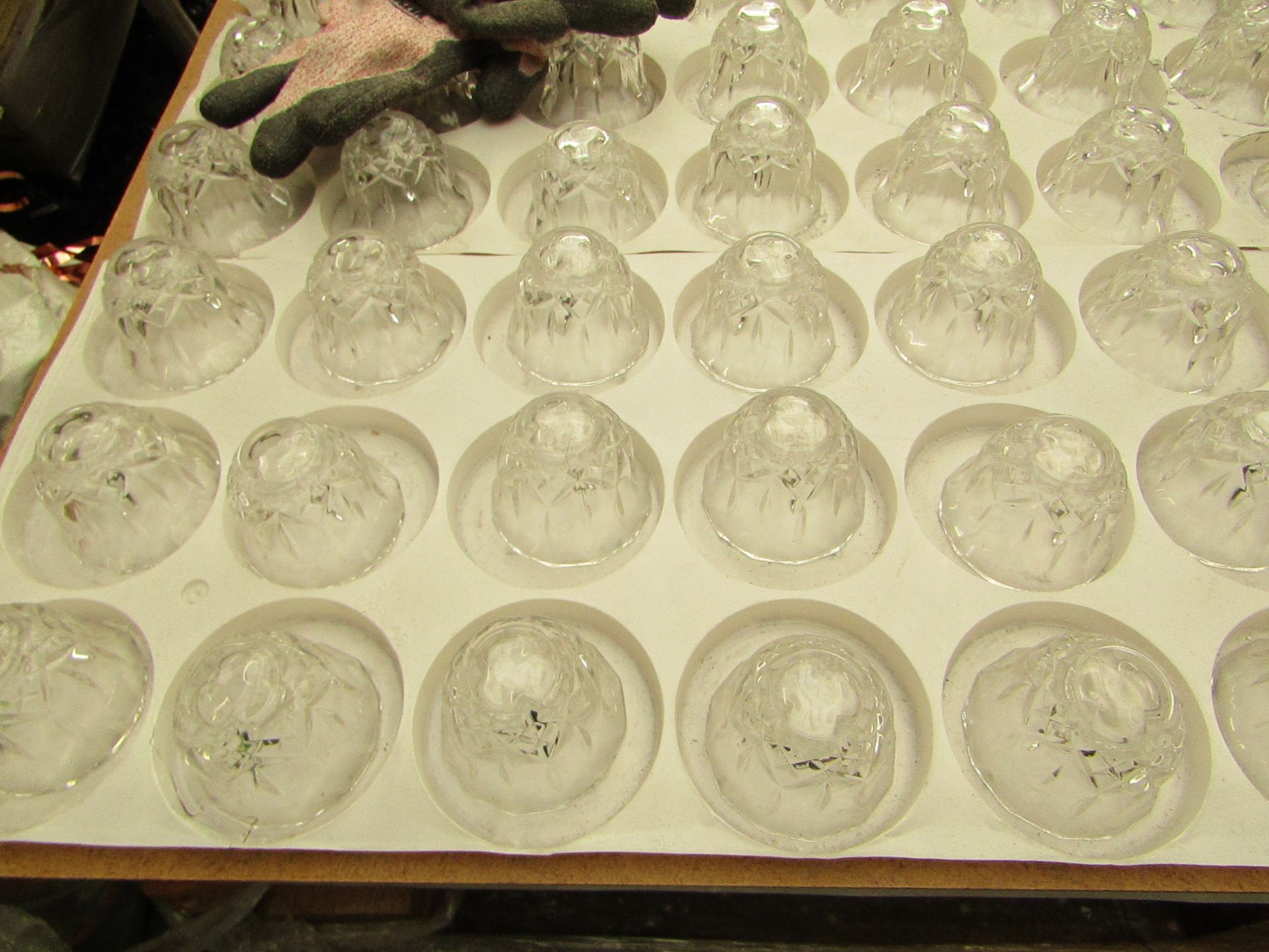 20x Clear Glass Candle Holder (Taper Candle) - All Unused.