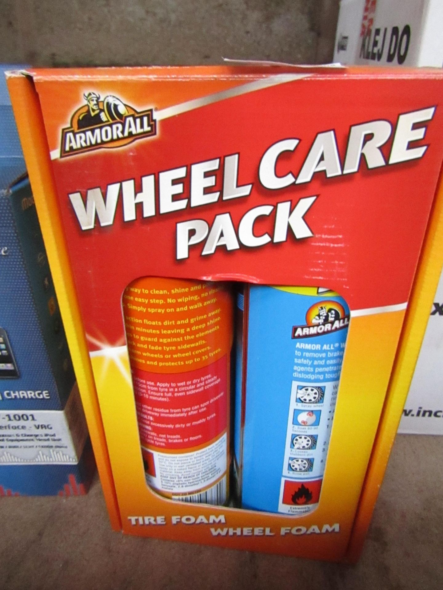 ArmourAll - Wheel Care Pack - Contains 1x Tire Foam 1x Wheel Foam - Unused & Boxed.