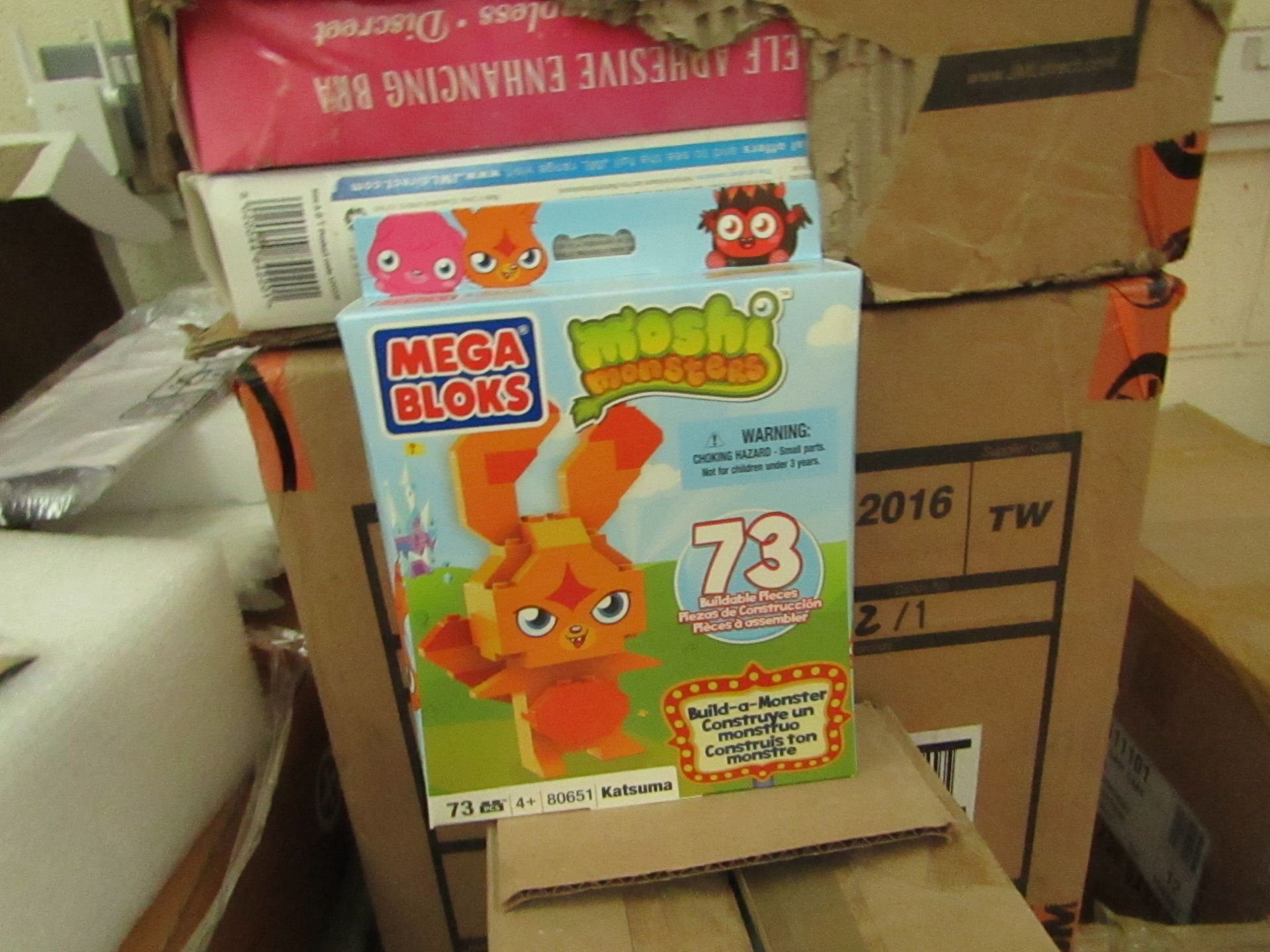 Box of 6 x Megabloks - Moshi Monster - Build a monster - New & Boxed.