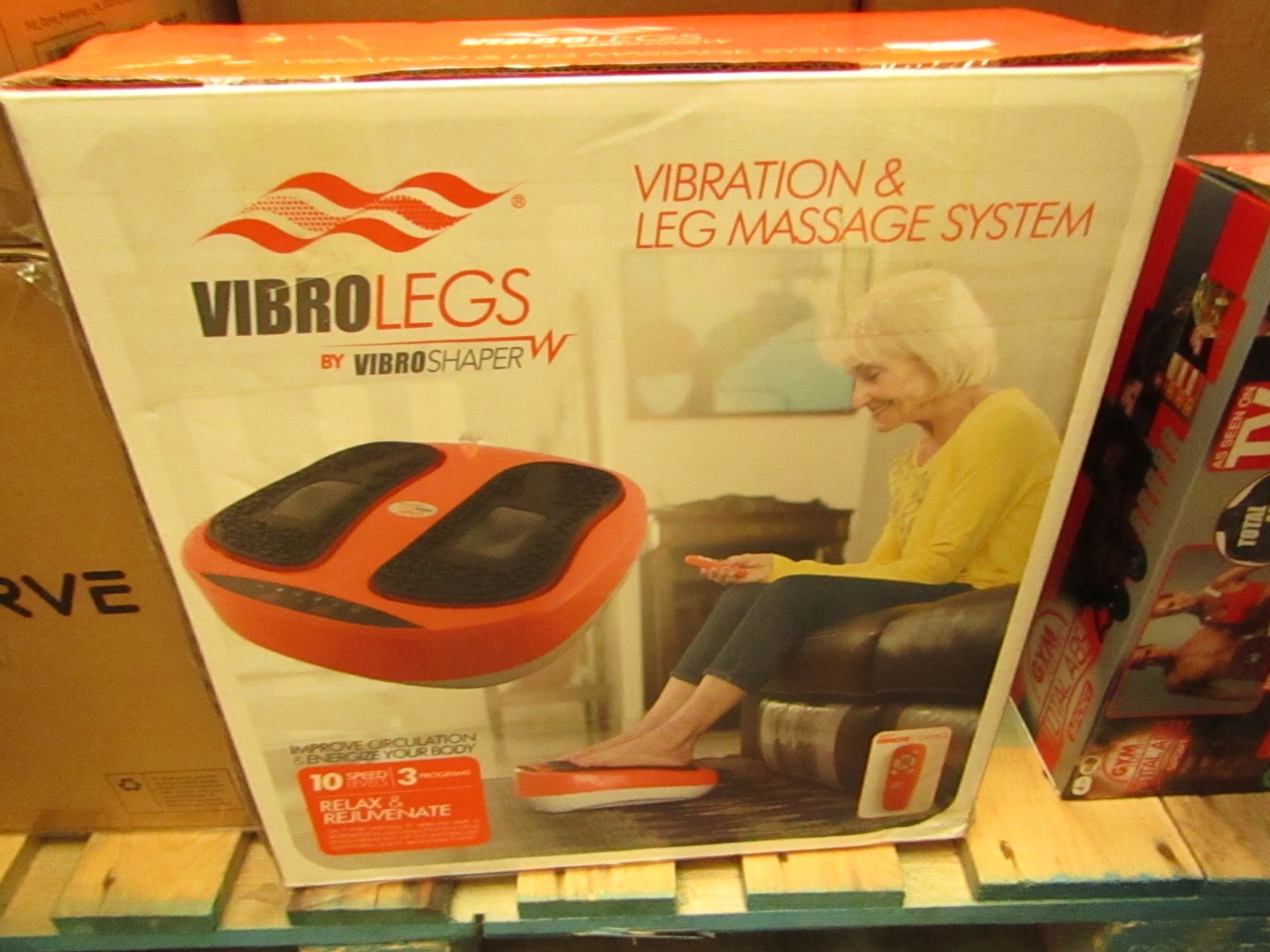 | 1X | VIBRO LEGS VIBRATION AND LEG MASSAGING SYSTEM | UNCHECKED AND BOXED | NO ONLINE RE-SALE | SKU