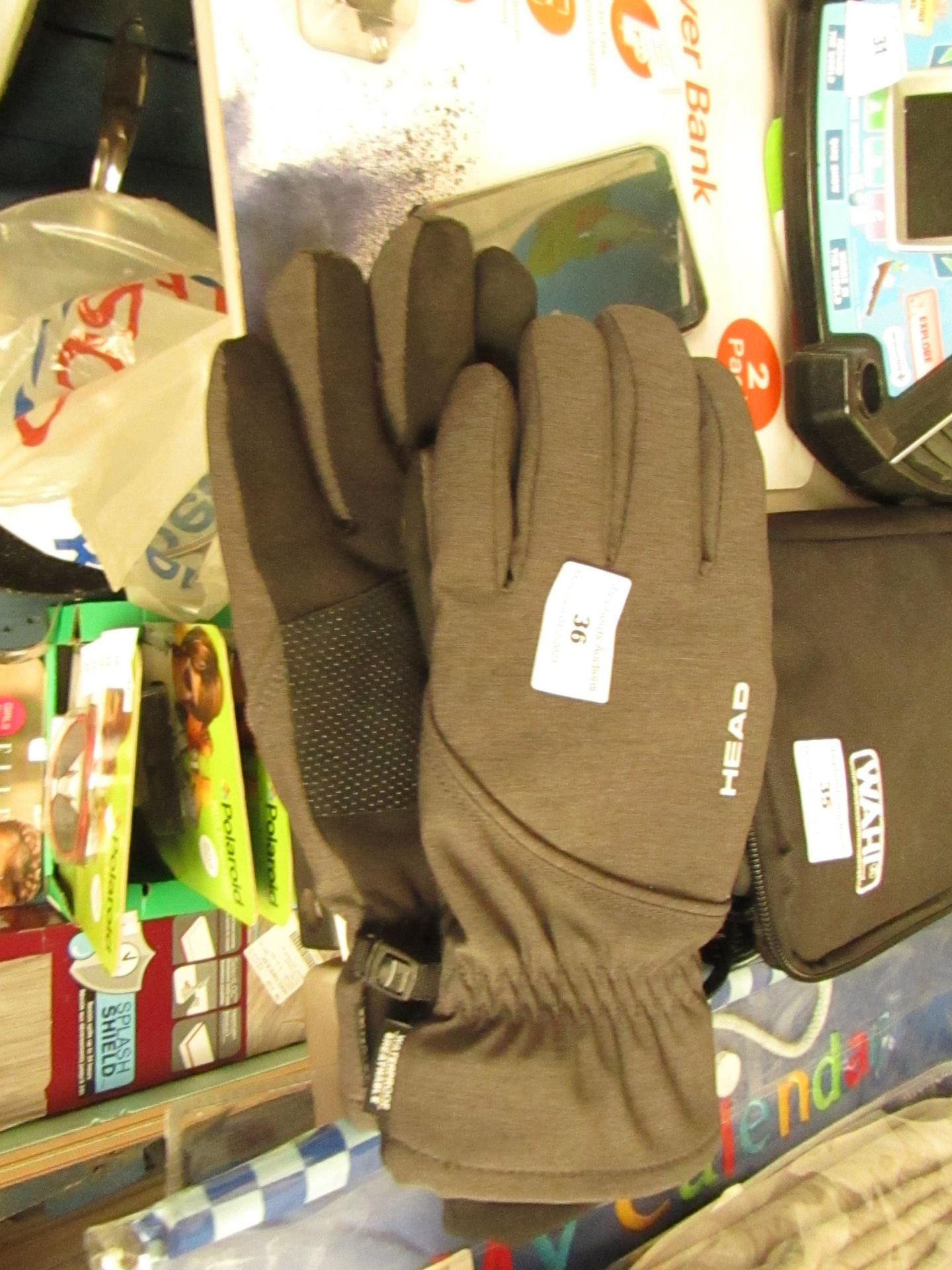 HEAD - Waterproof & Breathable Mens Hybrid Gloves In Grey - Good Condition.