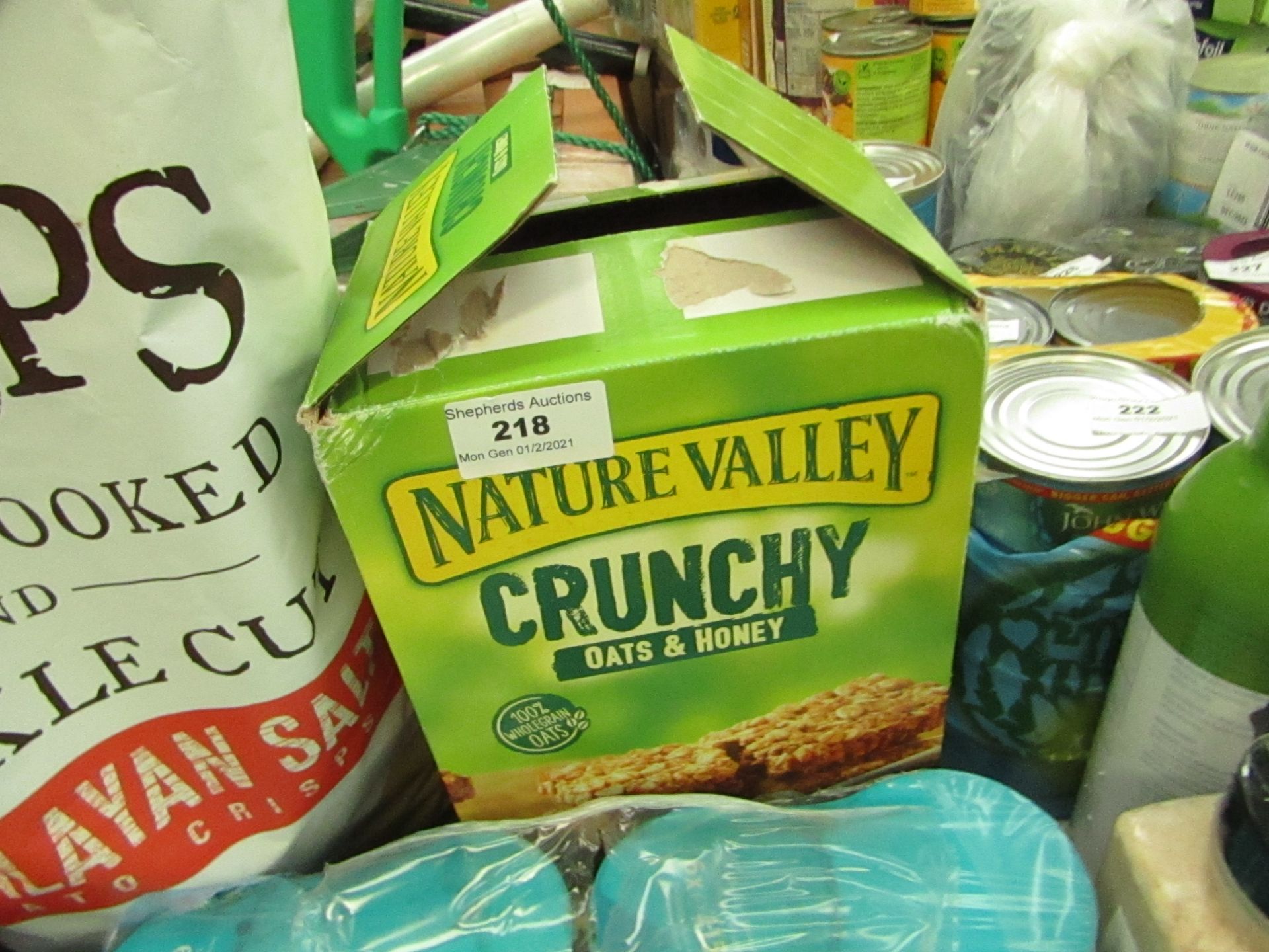 40x 2-Bar Packs of Nature Valley - Crunchy Oats & Honey - 1680g - Best before 16/08/2021 - Unchecked