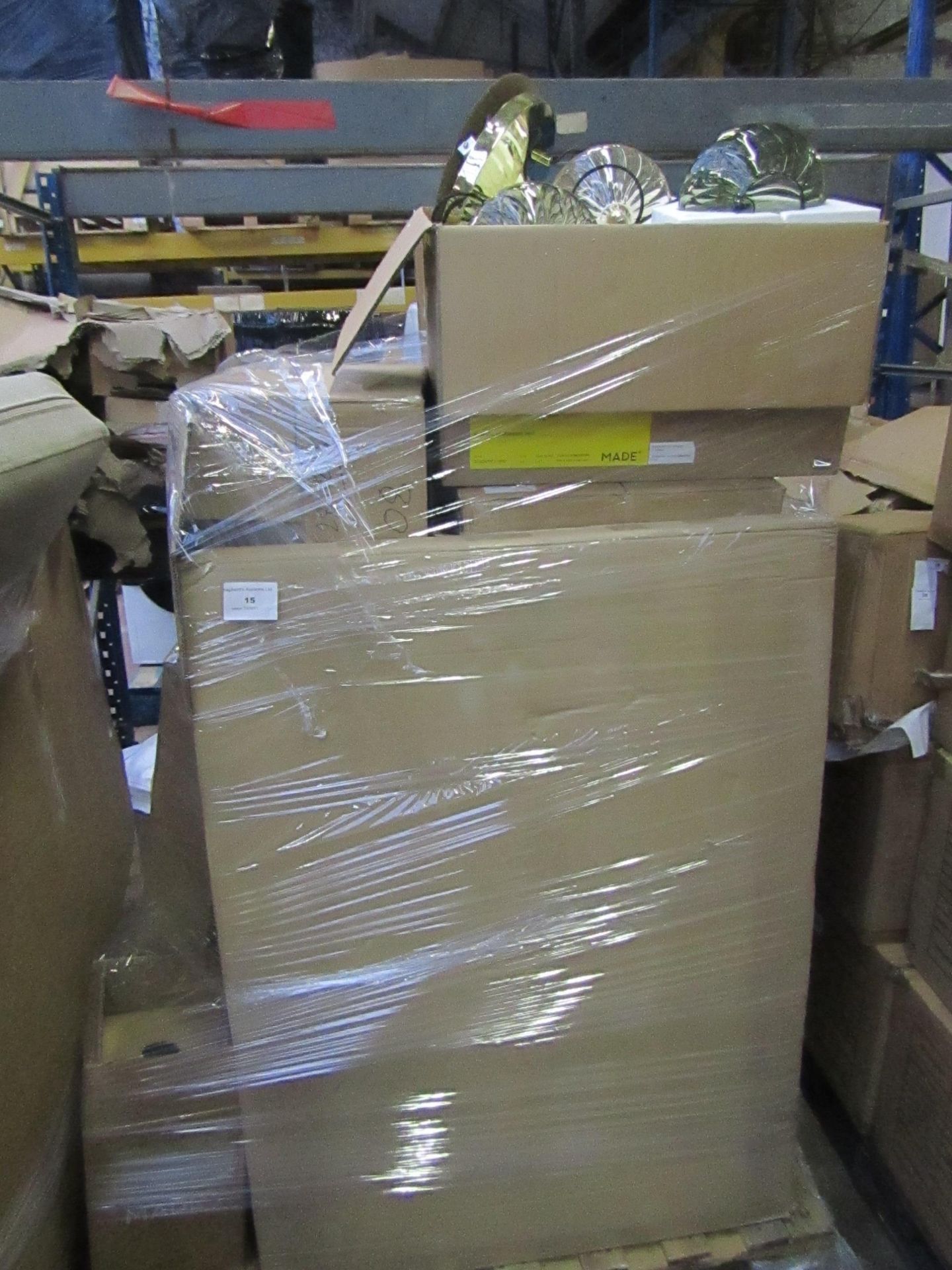 | 1X | PALLET OF MADE.COM FAULTY/MISSING PARTS CUSTOMER RETURNS | CUSTOMER RETURNS | please note all