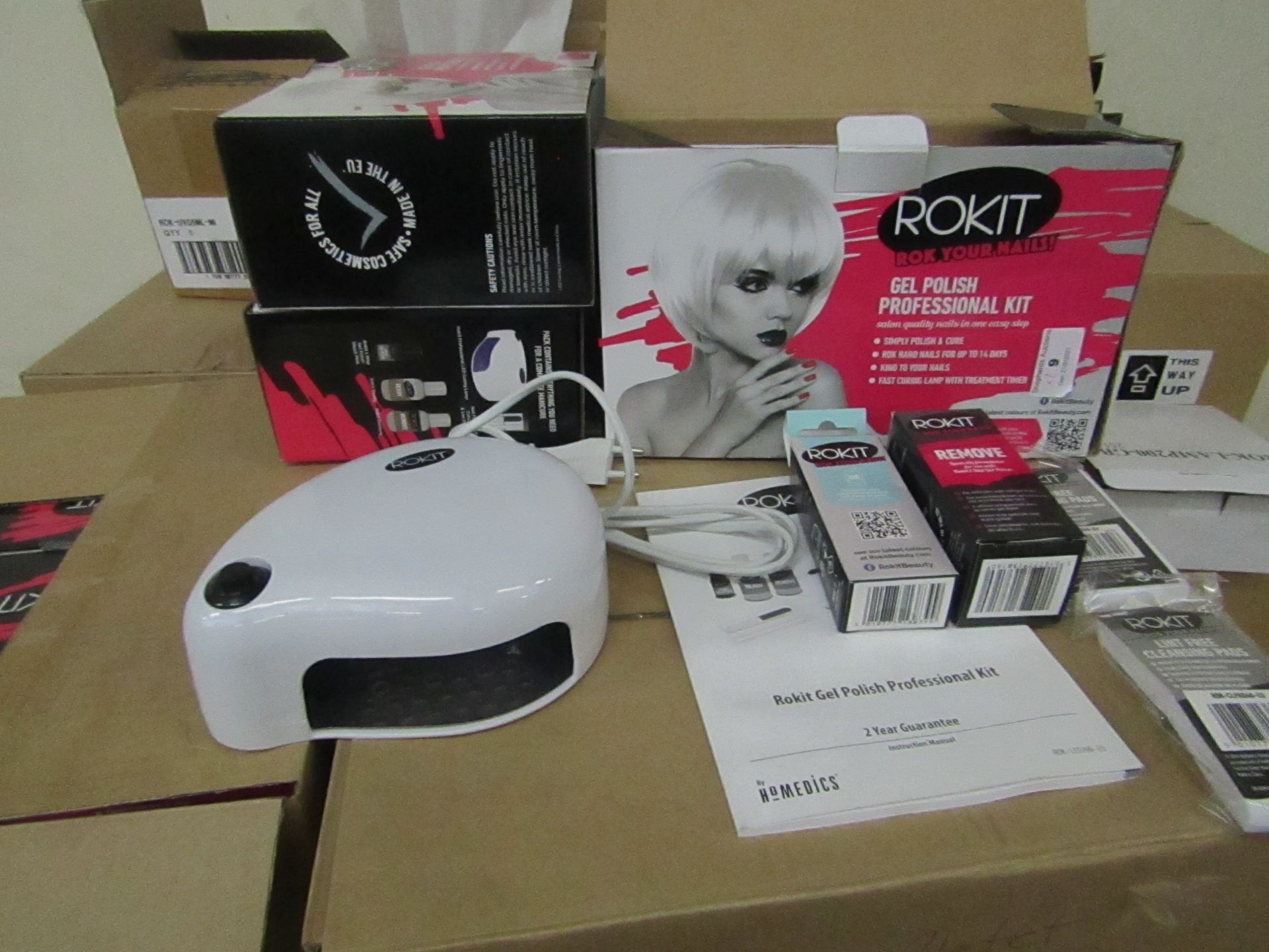 2x ROKIT - Professional Gel Polish Kit - (Please Note These Sets Are Not Complete & May Be Missing