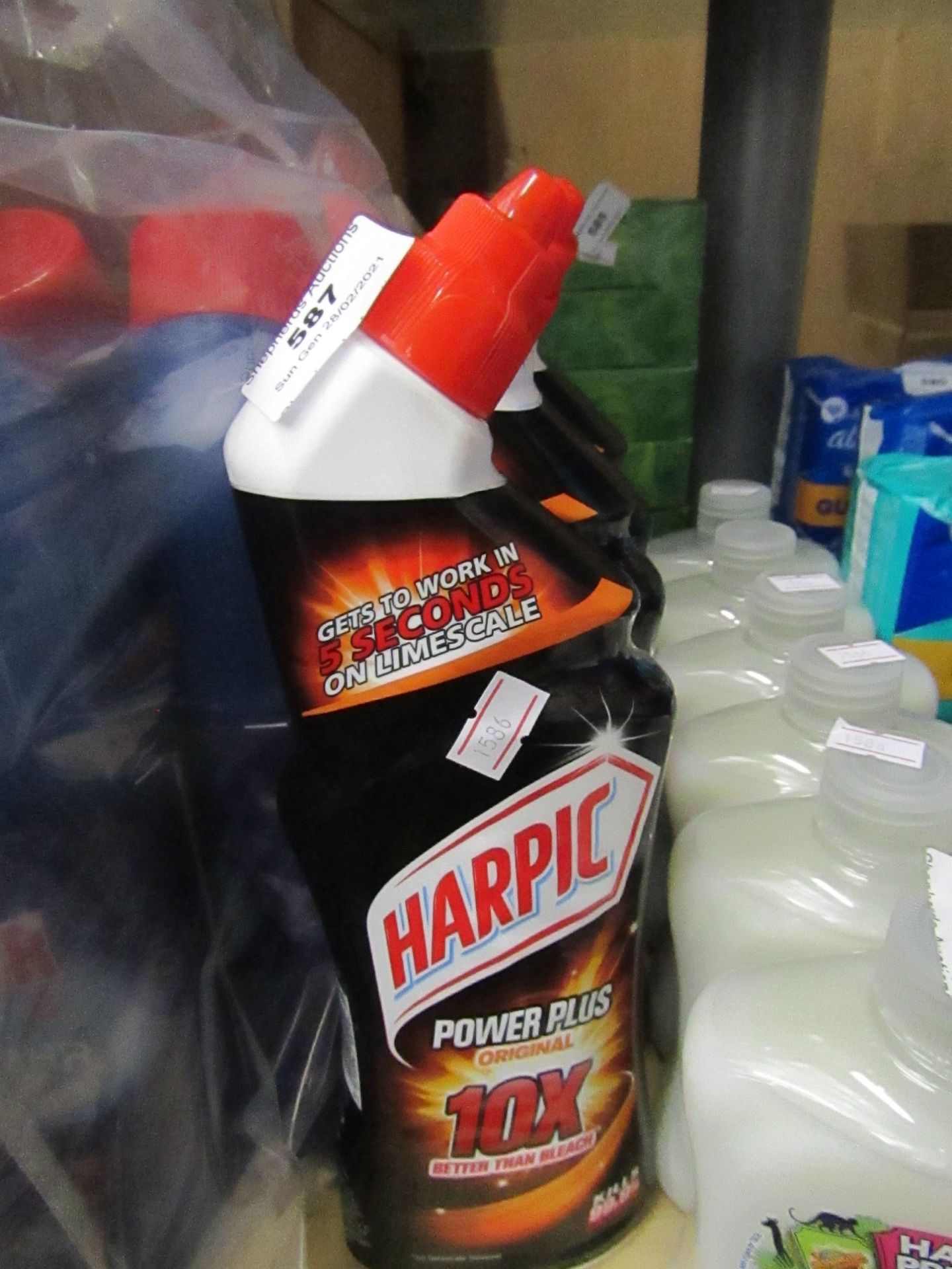 6x Harpic Power Plus Bleach (6x750ml) (Best Before End 11/2022) - Unused & Packaged