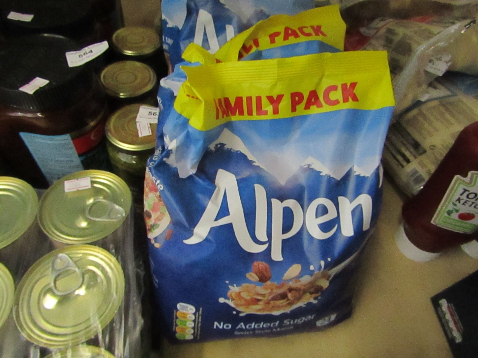 2x Alpen Family Pack (1.1Kg) (Best Before End 15/12/2021) - Packaged & Unchecked