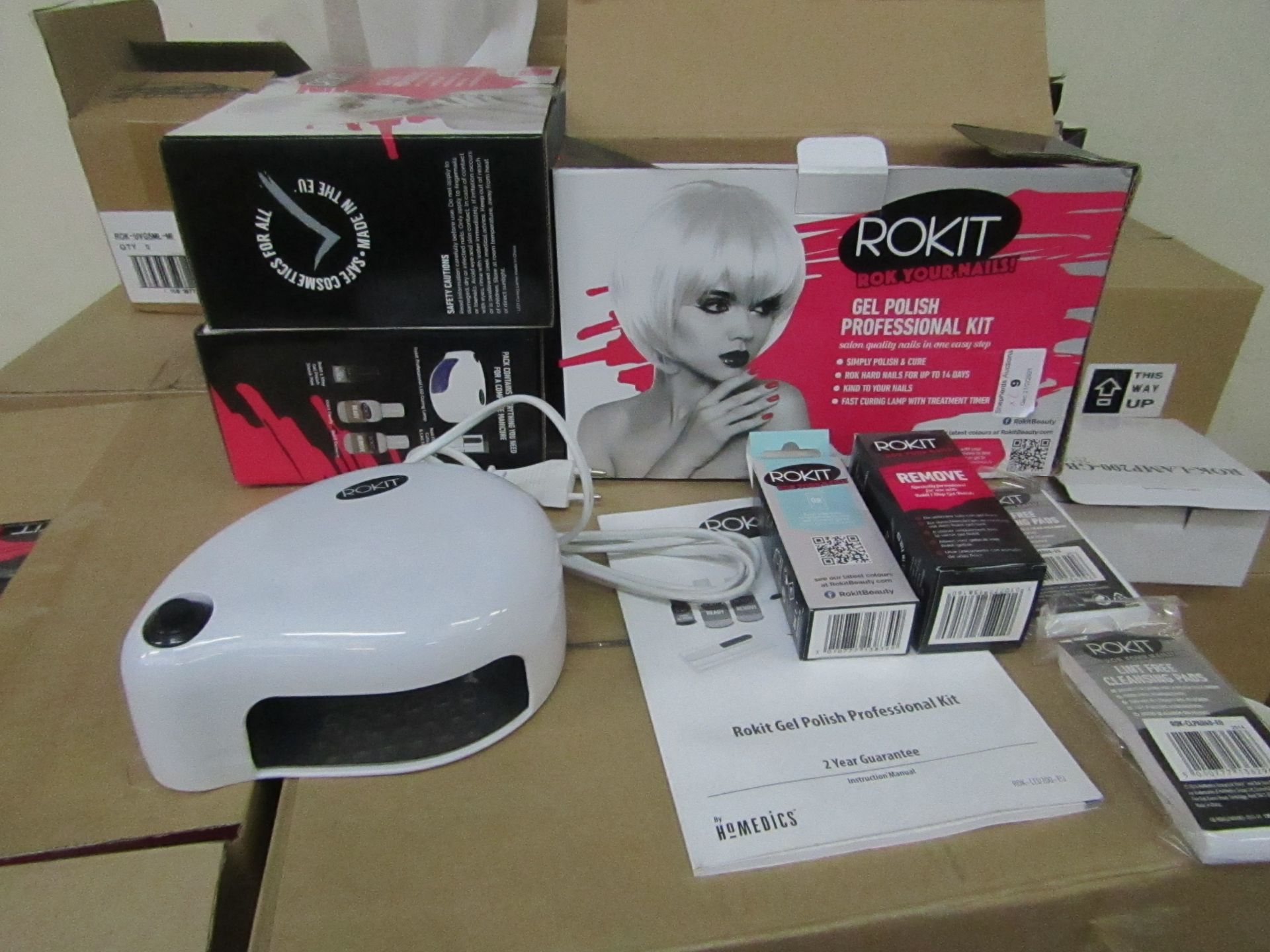 2x ROKIT - Professional Gel Polish Kit - (Please Note These Sets Are Not Complete & May Be Missing