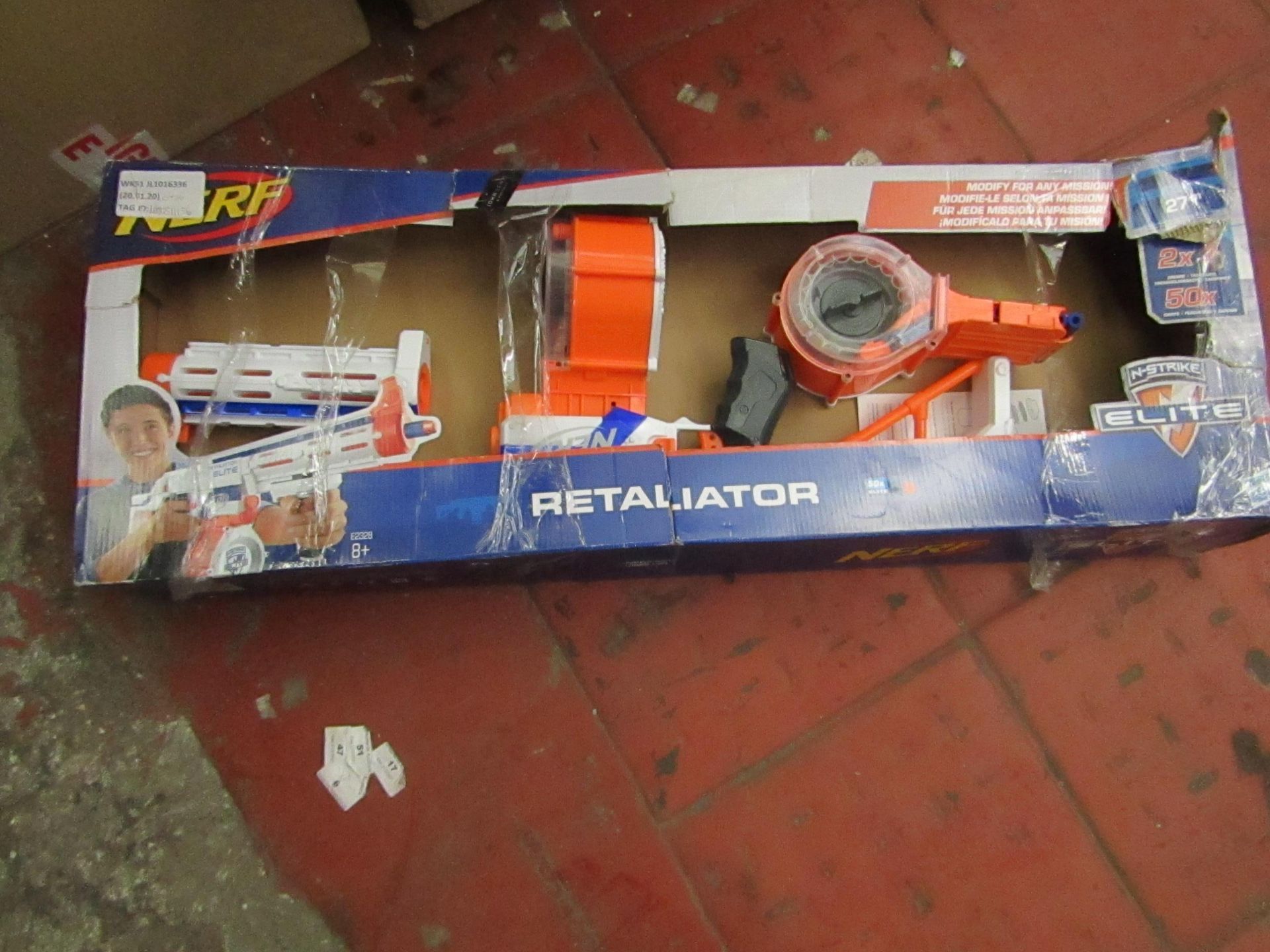 Nerf Retaliator Toy Gun - Damage to Packaging & Unchecked