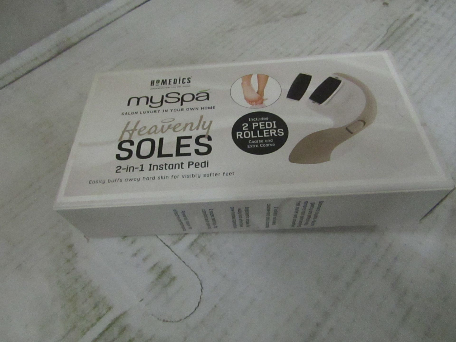 2x Homedics - My Spa Heavenly soles 2 in 1 instant pedi - Unused & Boxed.