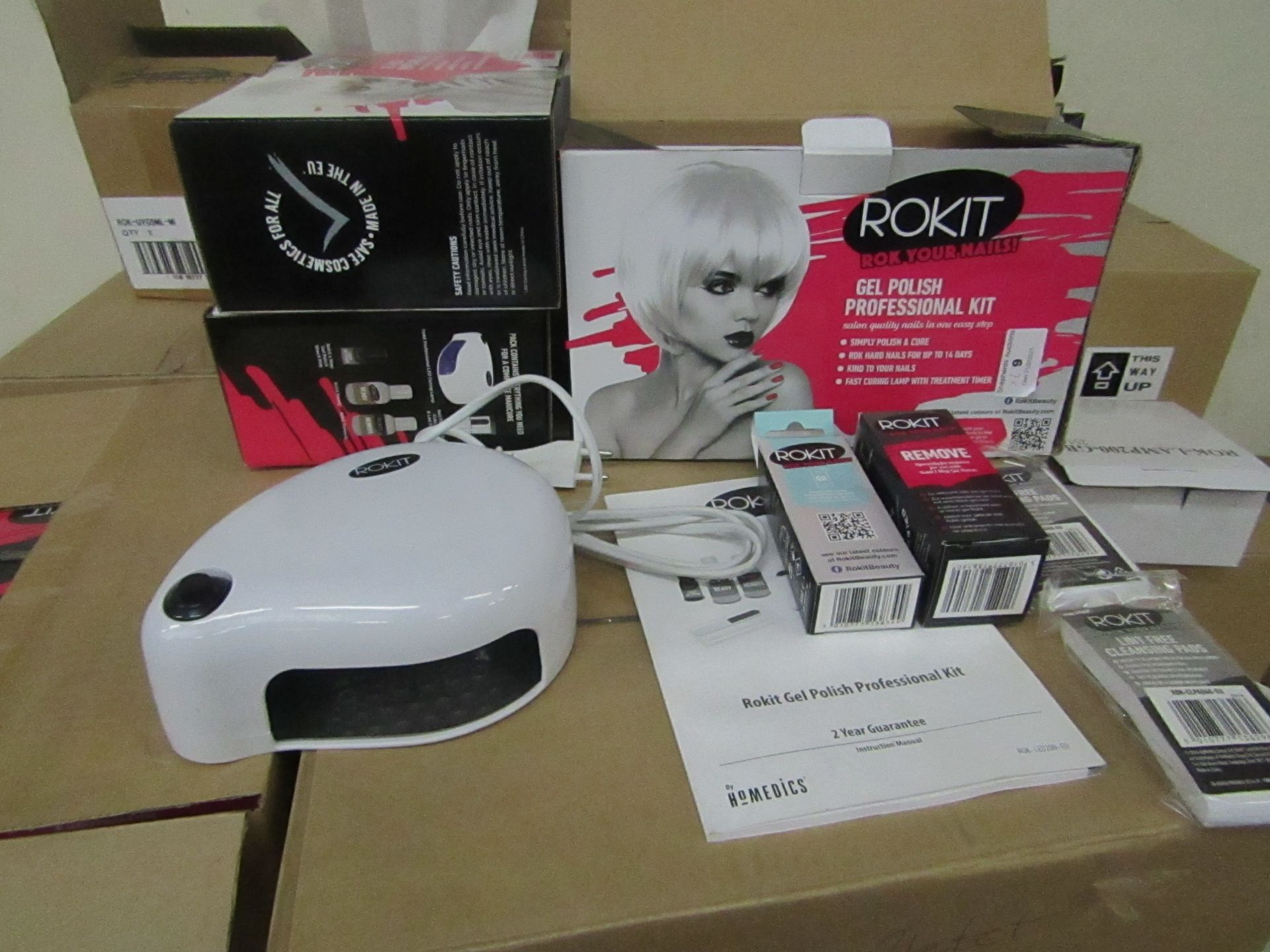 2x ROKIT - Professional Gel Polish Kit - (Please Note These Sets Are Not Complete & May Be Missing